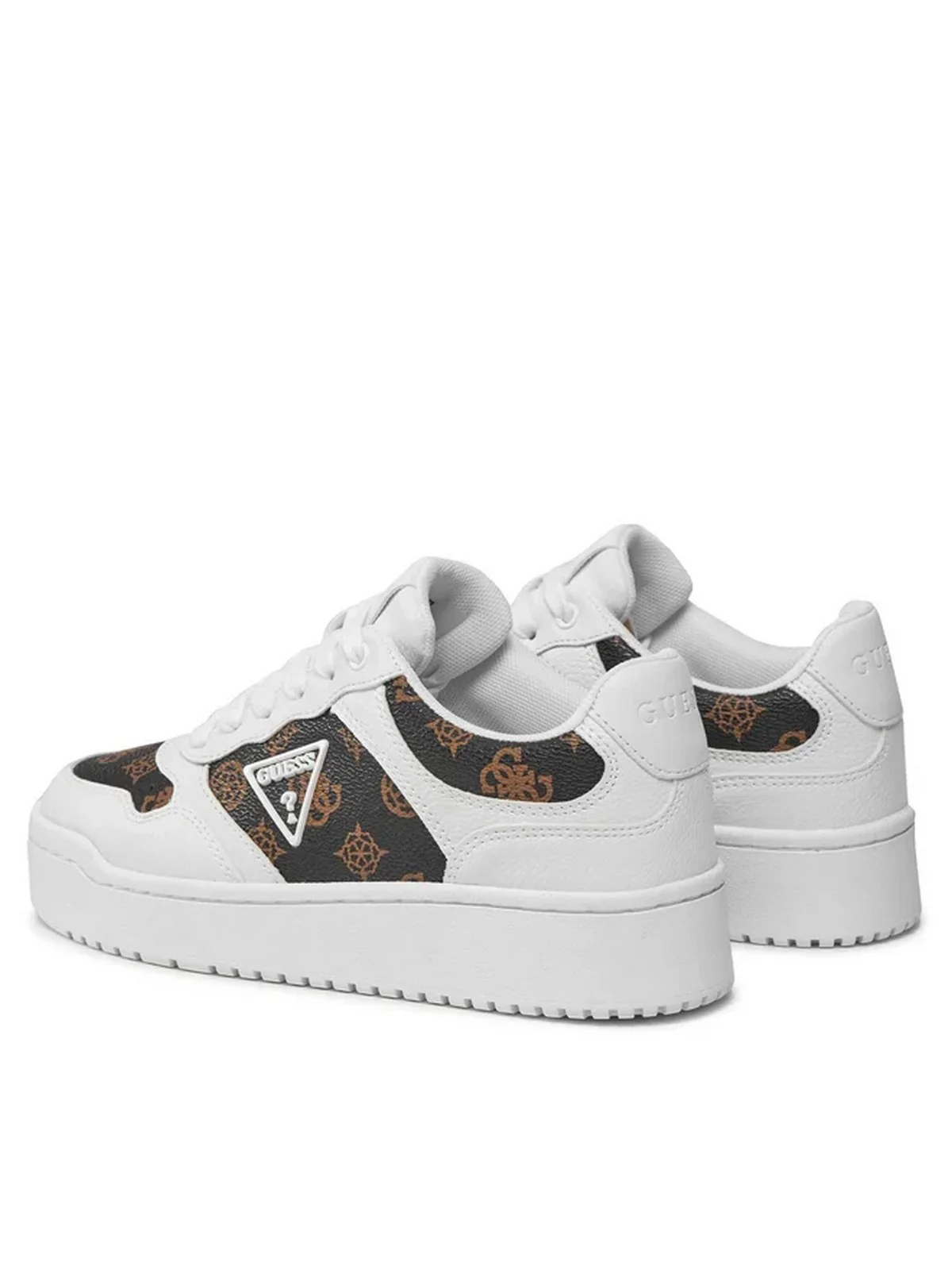 GUESS Sneaker Donna MIRAM2 FLPMI2 FAL12 WHIBR WHITE BROWN - Image 3