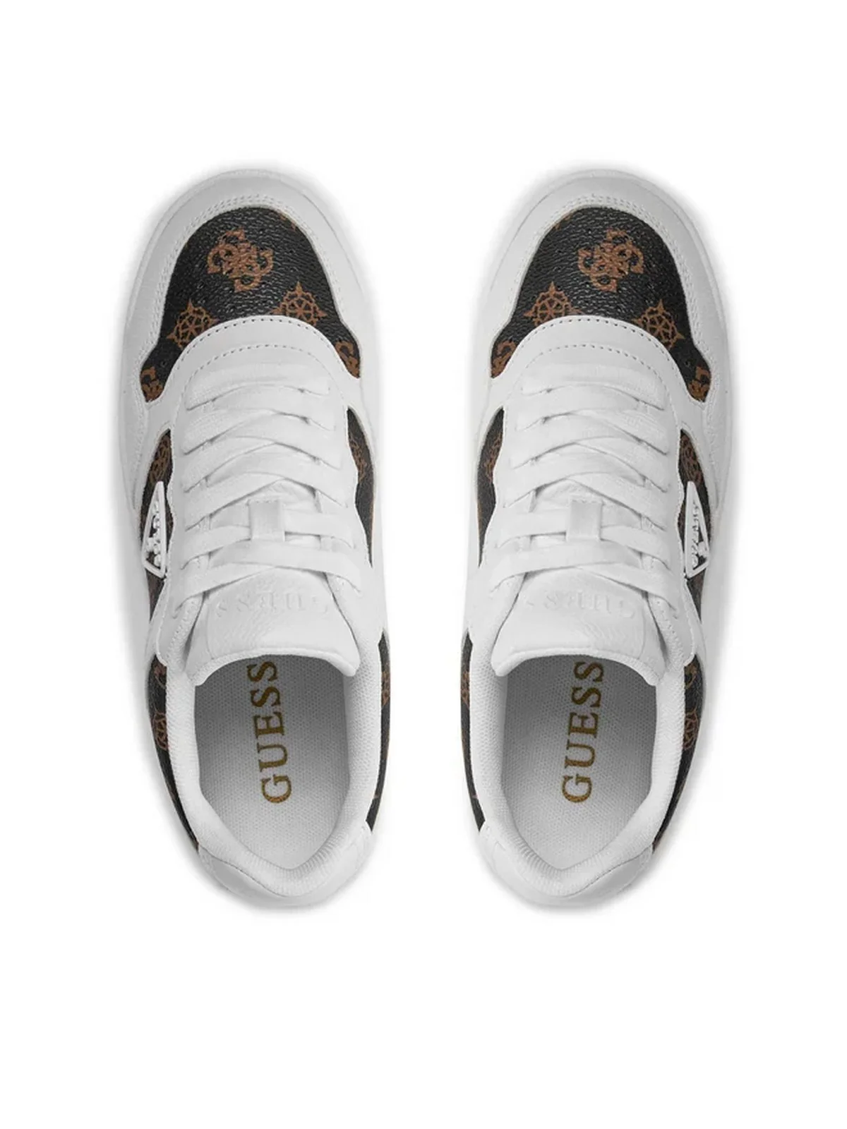GUESS Sneaker Donna MIRAM2 FLPMI2 FAL12 WHIBR WHITE BROWN - Image 5