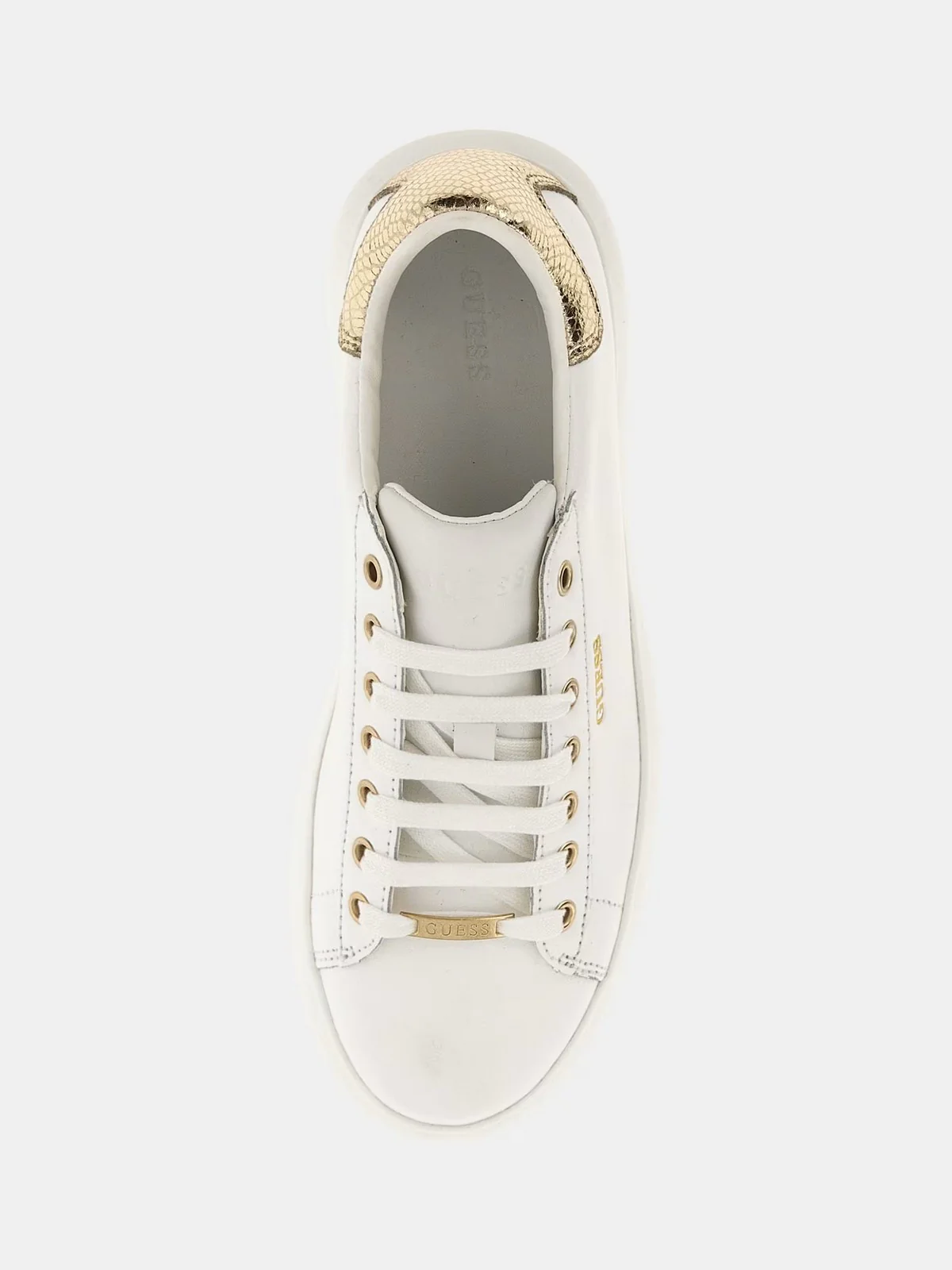 GUESS Sneaker Donna Vibo FL8VIB LEA12 WHIGO Bianco - Image 5
