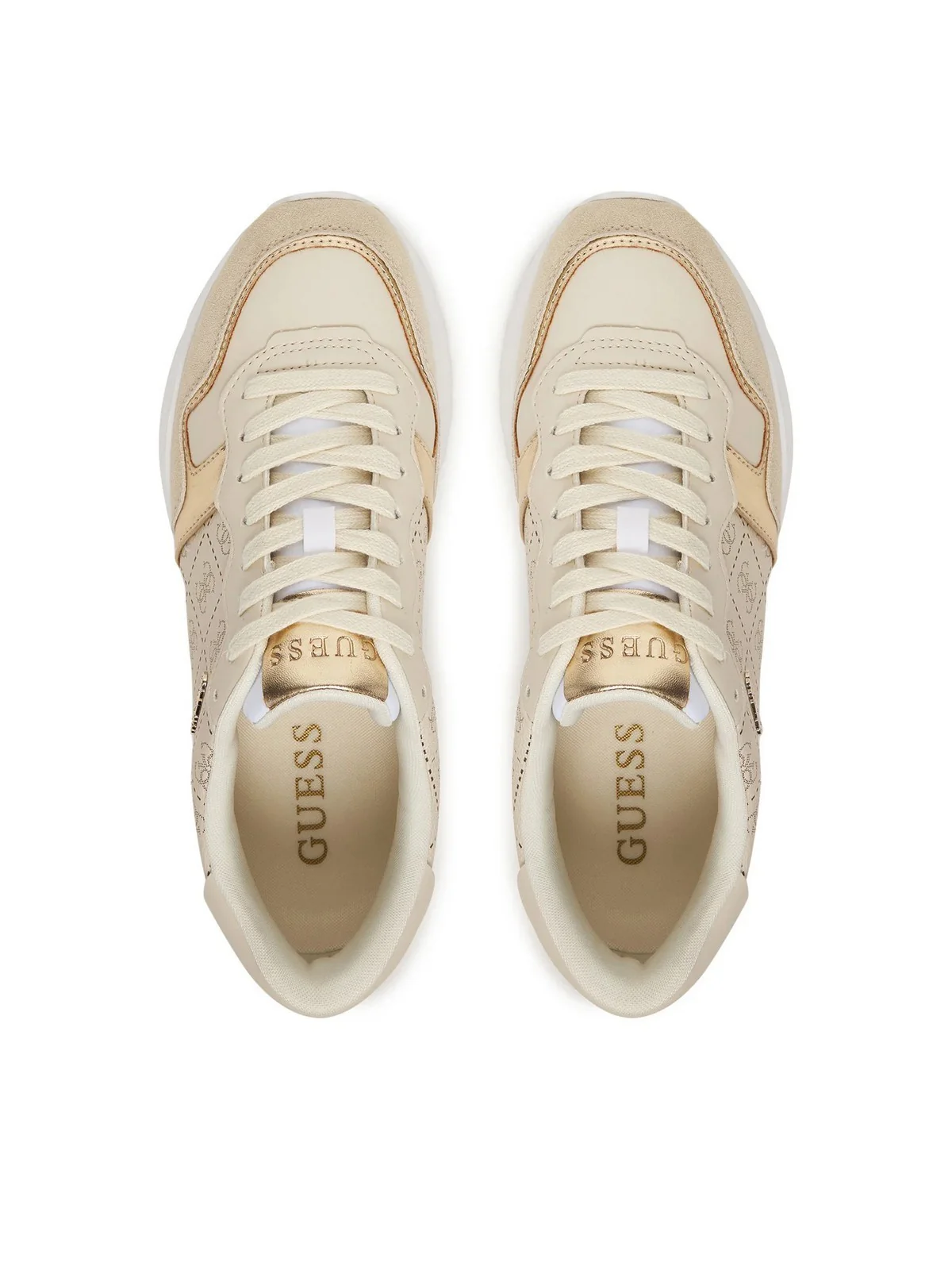 GUESS Sneaker Donna VINSA5 FLPVN5 FAL12 BEIBR BEIGE BROWN - Image 4
