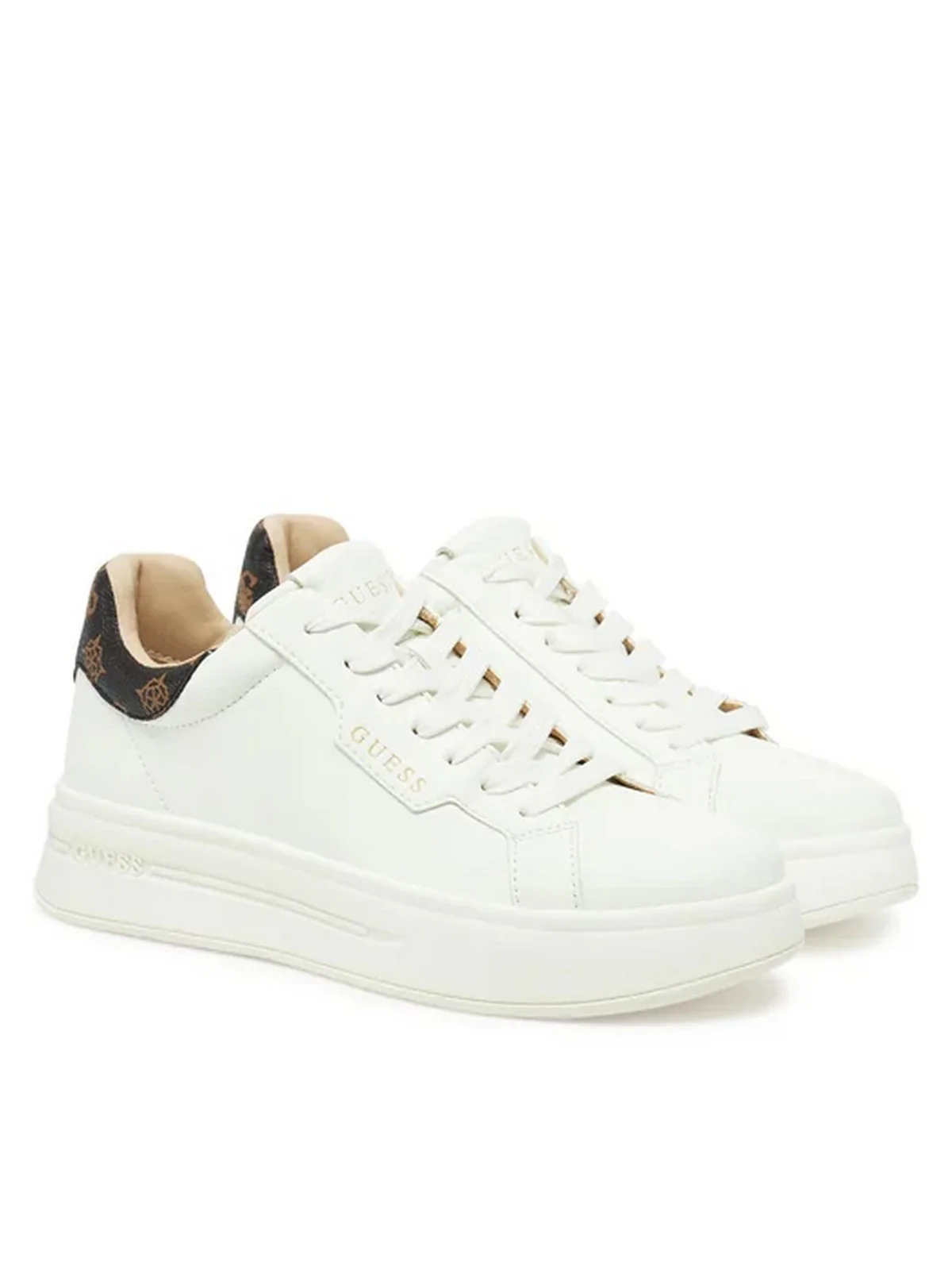 GUESS Sneaker Donna WINNIE FLPWIN FAL12 WHIBR Bianco - Image 2