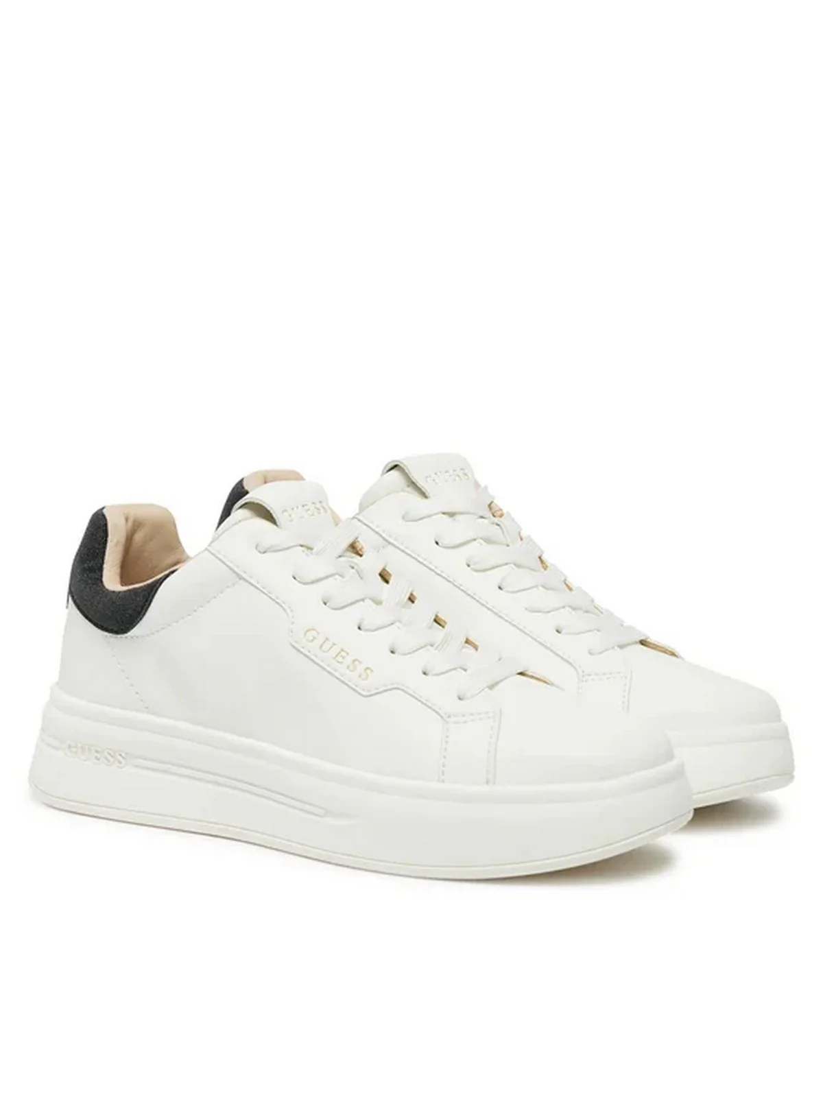 GUESS Sneaker Donna WINNIE FLPWIN LEA12 WHIBL Bianco - Image 2