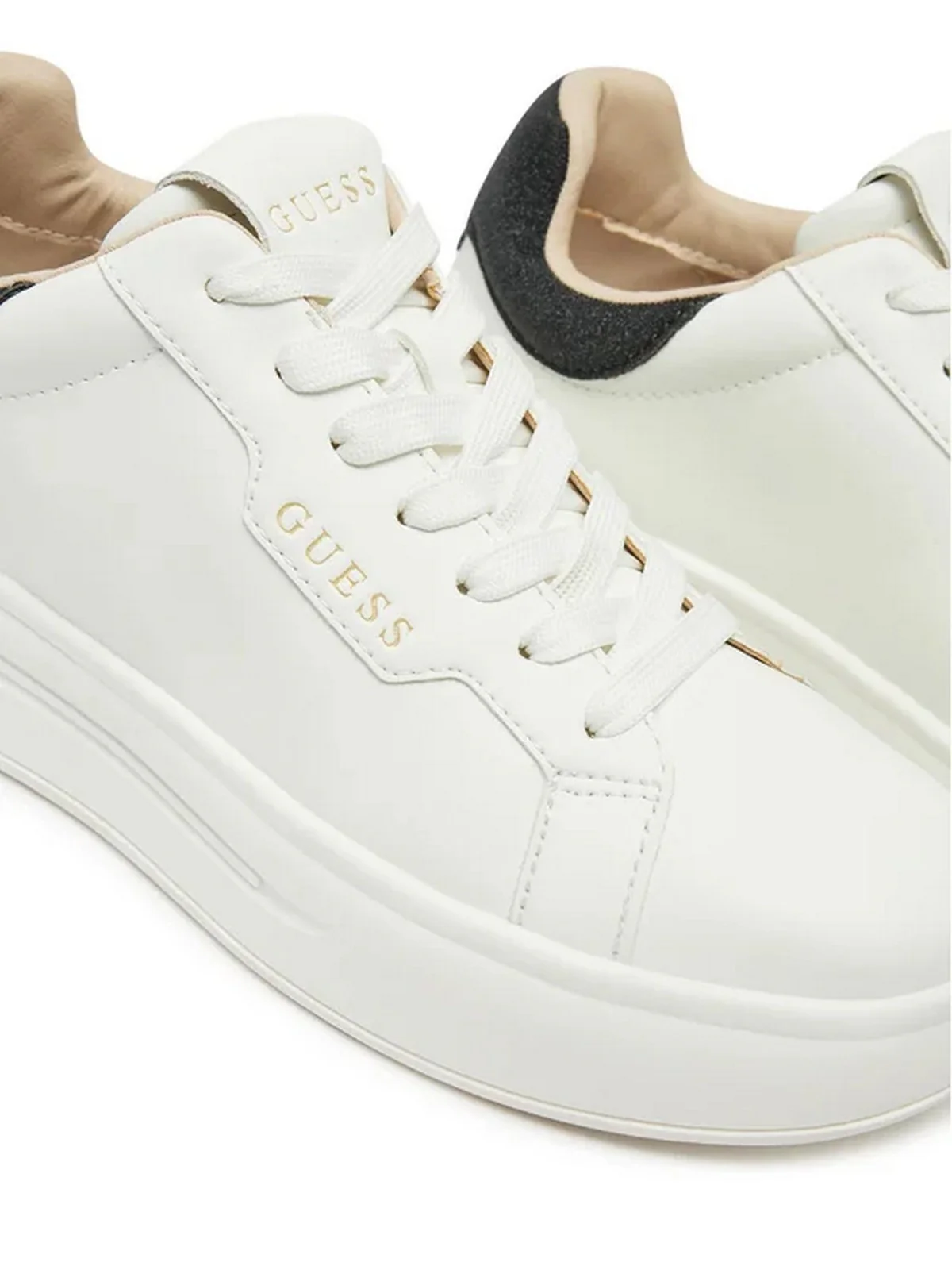 GUESS Sneaker Donna WINNIE FLPWIN LEA12 WHIBL Bianco - Image 5
