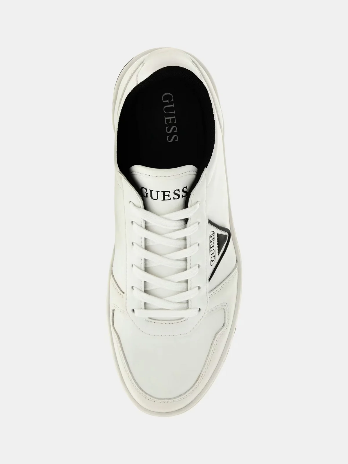 GUESS Sneaker Uomo VADIK FMPVIN ELE12 WHBLK WHITE BLACK - Image 4