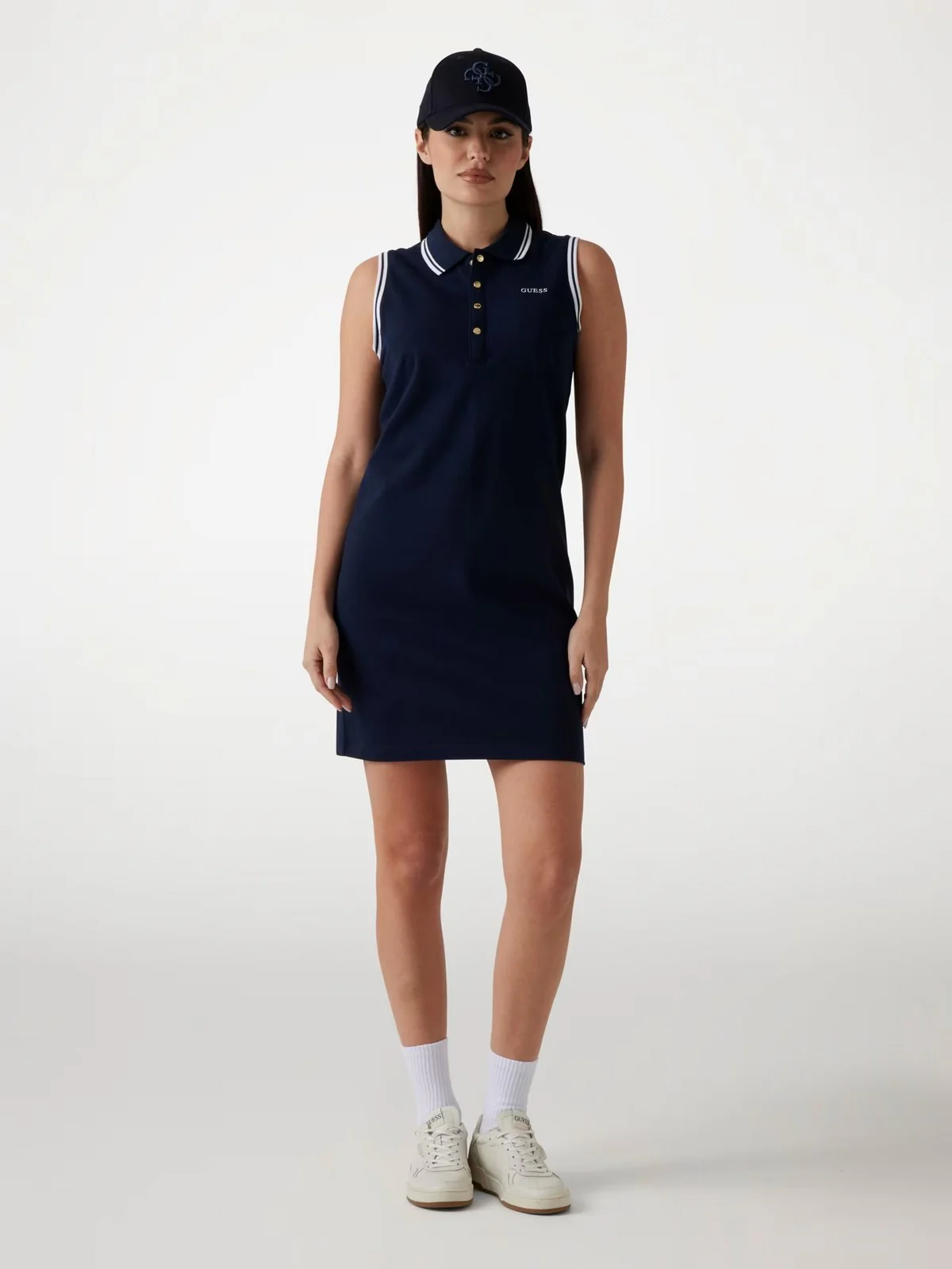 GUESS SPORT Abito Donna AMARYLLIS SHORT DRES V5GK04 KCOK1 A71W Blu - Image 2
