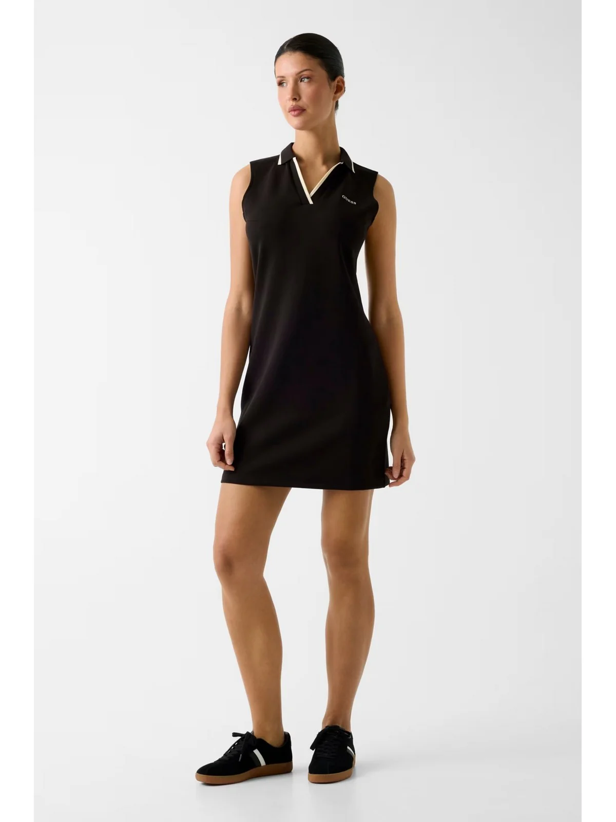 GUESS SPORT Abito Donna JASMINE SLEEVELESS DRESS V6GK02 K2928 JBLK Jet Black A996 - Image 3