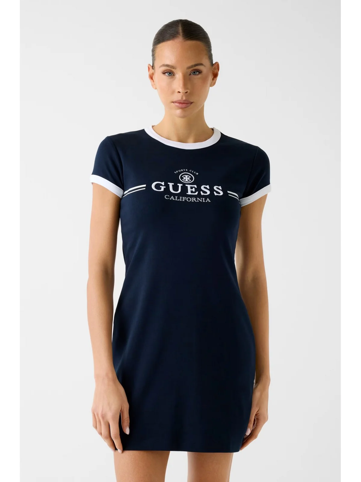GUESS SPORT Abito Donna MILA SS SHORT DRESS V6GK05 K2988 A71W DARING OCEAN - Image 2