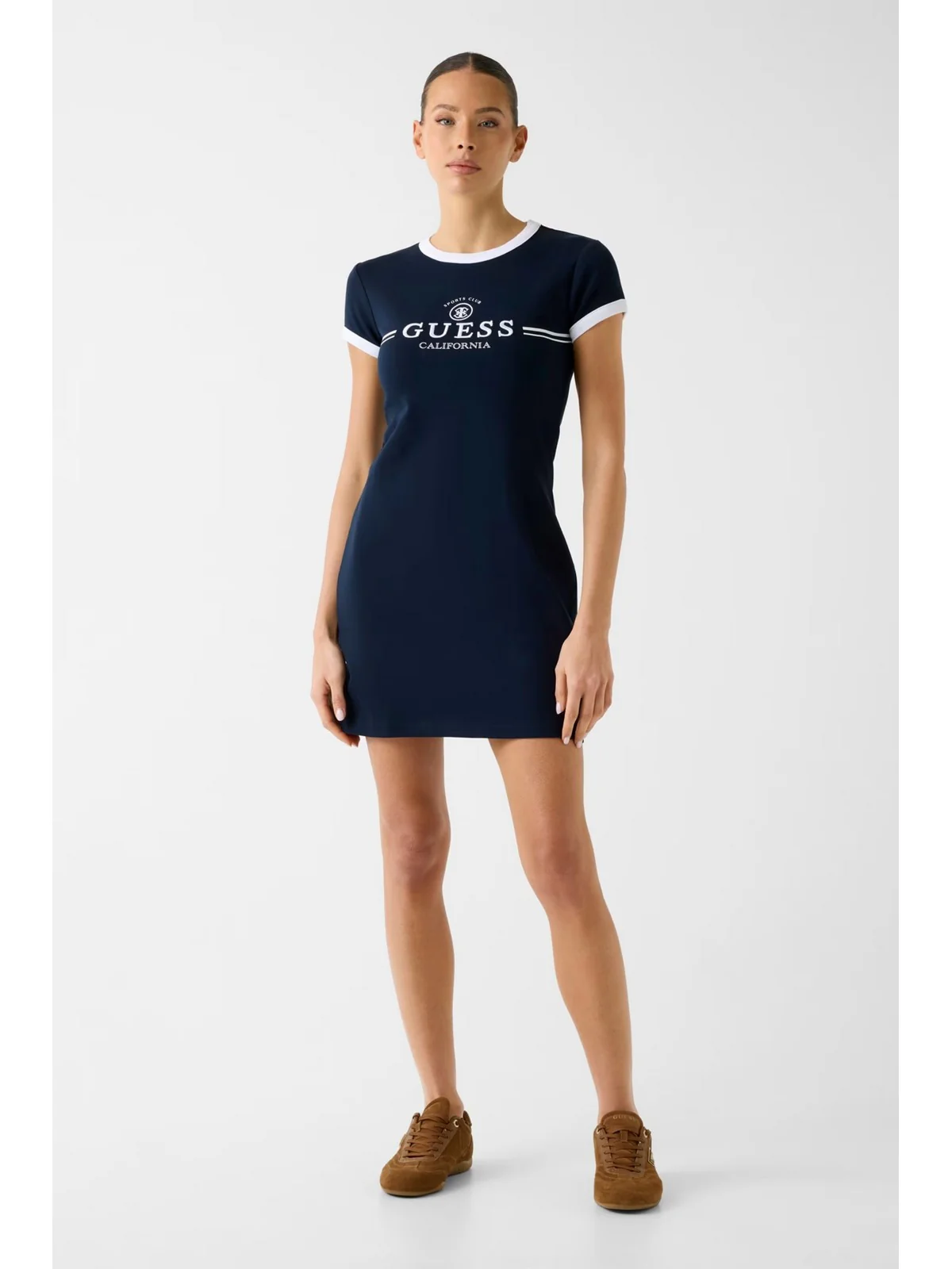 GUESS SPORT Abito Donna MILA SS SHORT DRESS V6GK05 K2988 A71W DARING OCEAN - Image 3