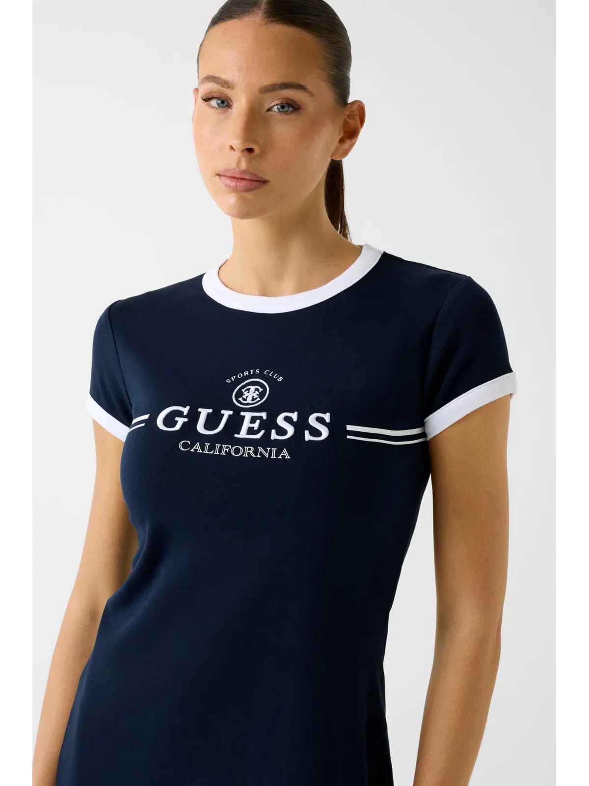GUESS SPORT Abito Donna MILA SS SHORT DRESS V6GK05 K2988 A71W DARING OCEAN - Image 5