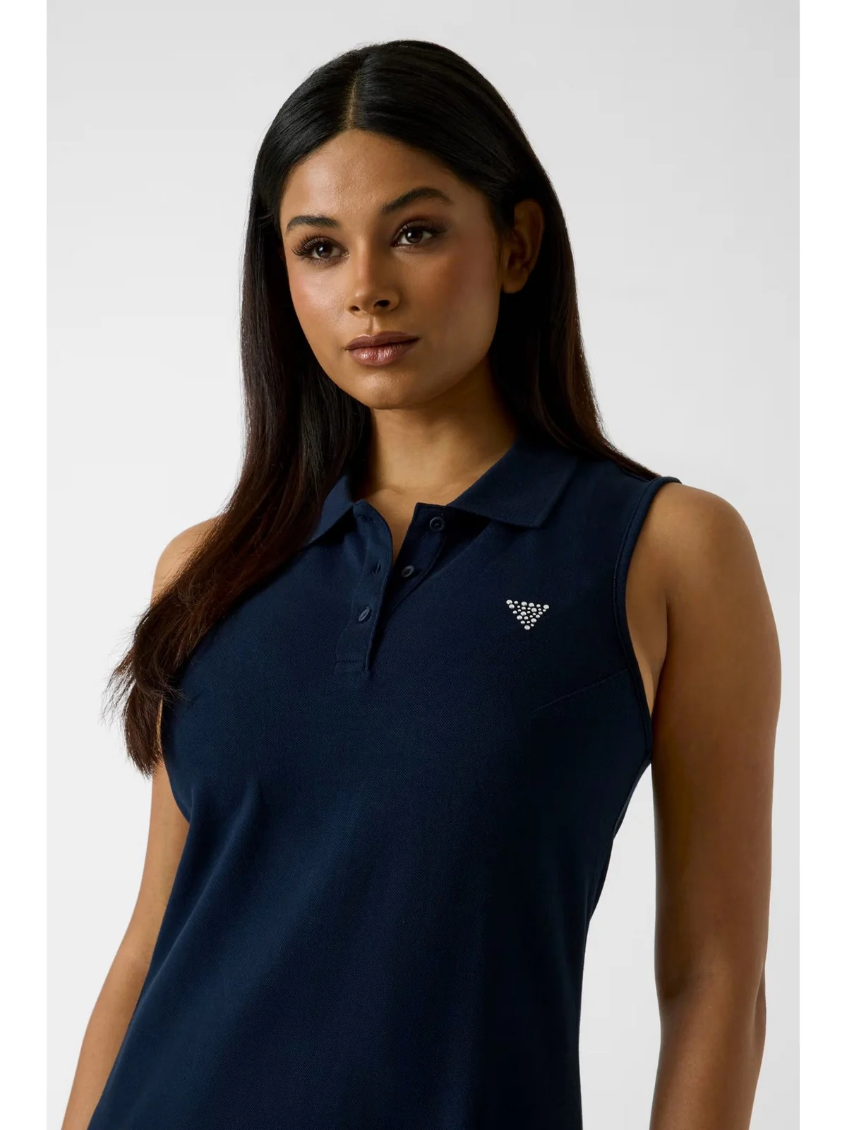 GUESS SPORT Abito Donna SILVY SS POLO DRESS V6GK09 K3152 A71W DARING OCEAN - Image 5