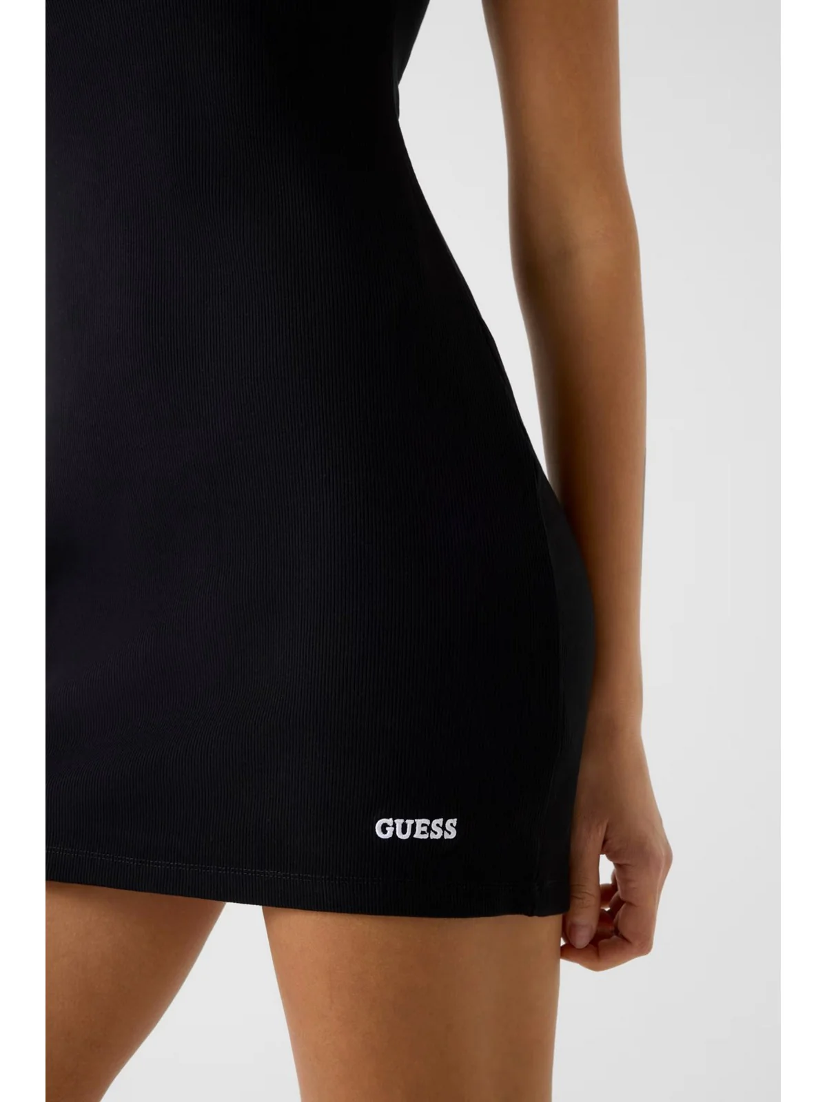GUESS SPORT Abito Donna STELLA RIB SHORT DRESS V6GK11 K3181 JBLK Jet Black A996 - Image 4