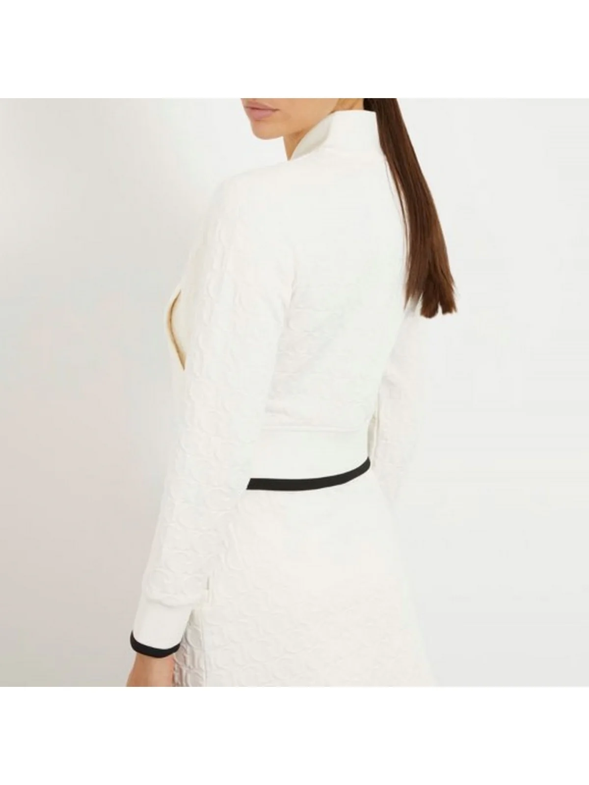 GUESS SPORT Felpa Donna Cheri Baseball Sweat V4RQ07 KBSL0 F0AH Bianco - Image 3