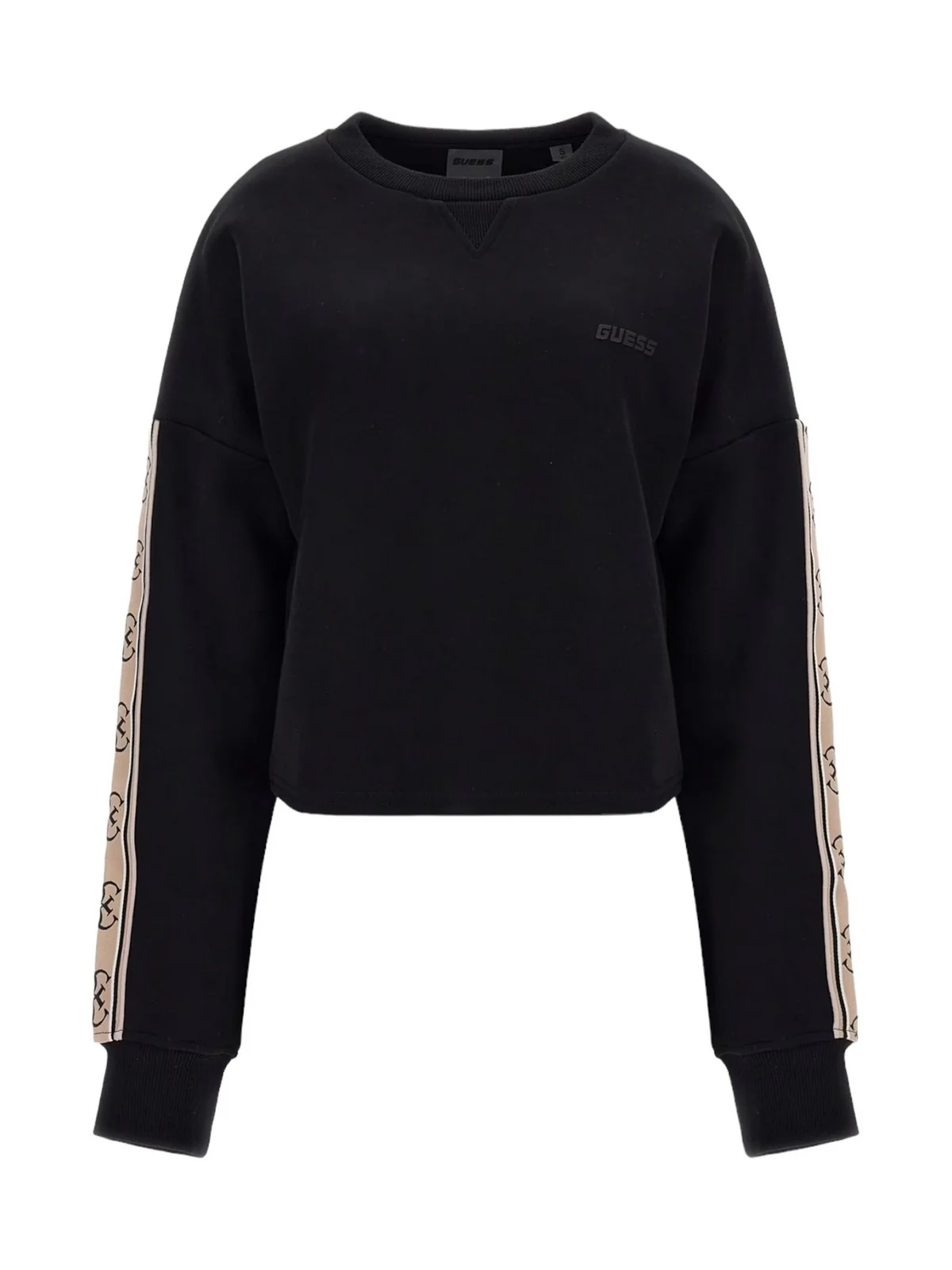 GUESS SPORT Felpa Donna CYMONE CN SWEATSHIRT V3BQ16 KB3P2 JBLK Jet Black A996 - Image 4