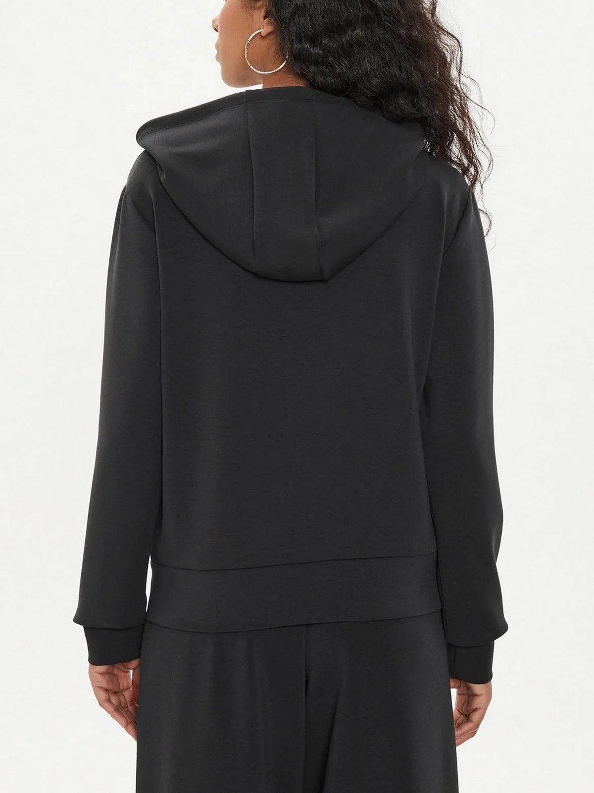 GUESS SPORT Felpa Donna OLYMPE FULL ZIP HOODIE SWEATSH V4YQ06 KCAY2 JBLK Nero - Image 3