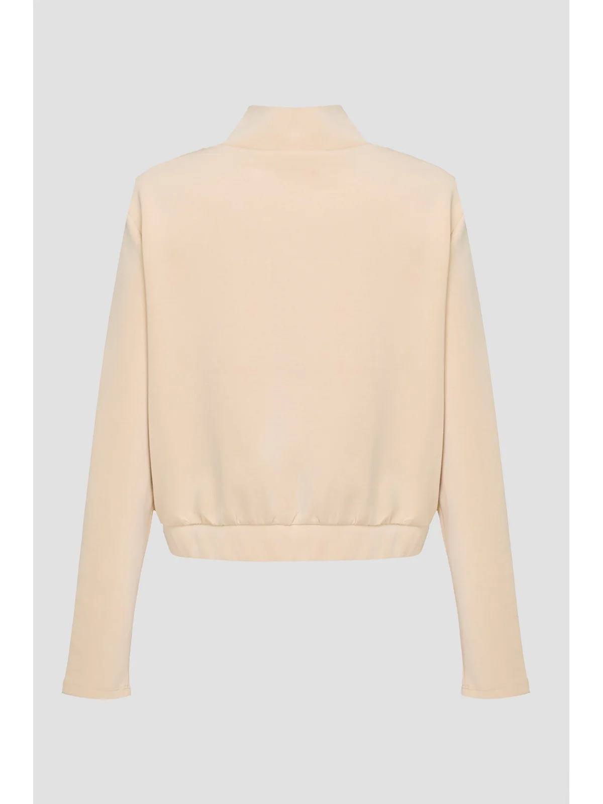 GUESS SPORT Felpa Donna OLYMPE HIGH NECK SWEATSHIRT V4YQ05 KCAY2 G1L9 Beige - Image 2