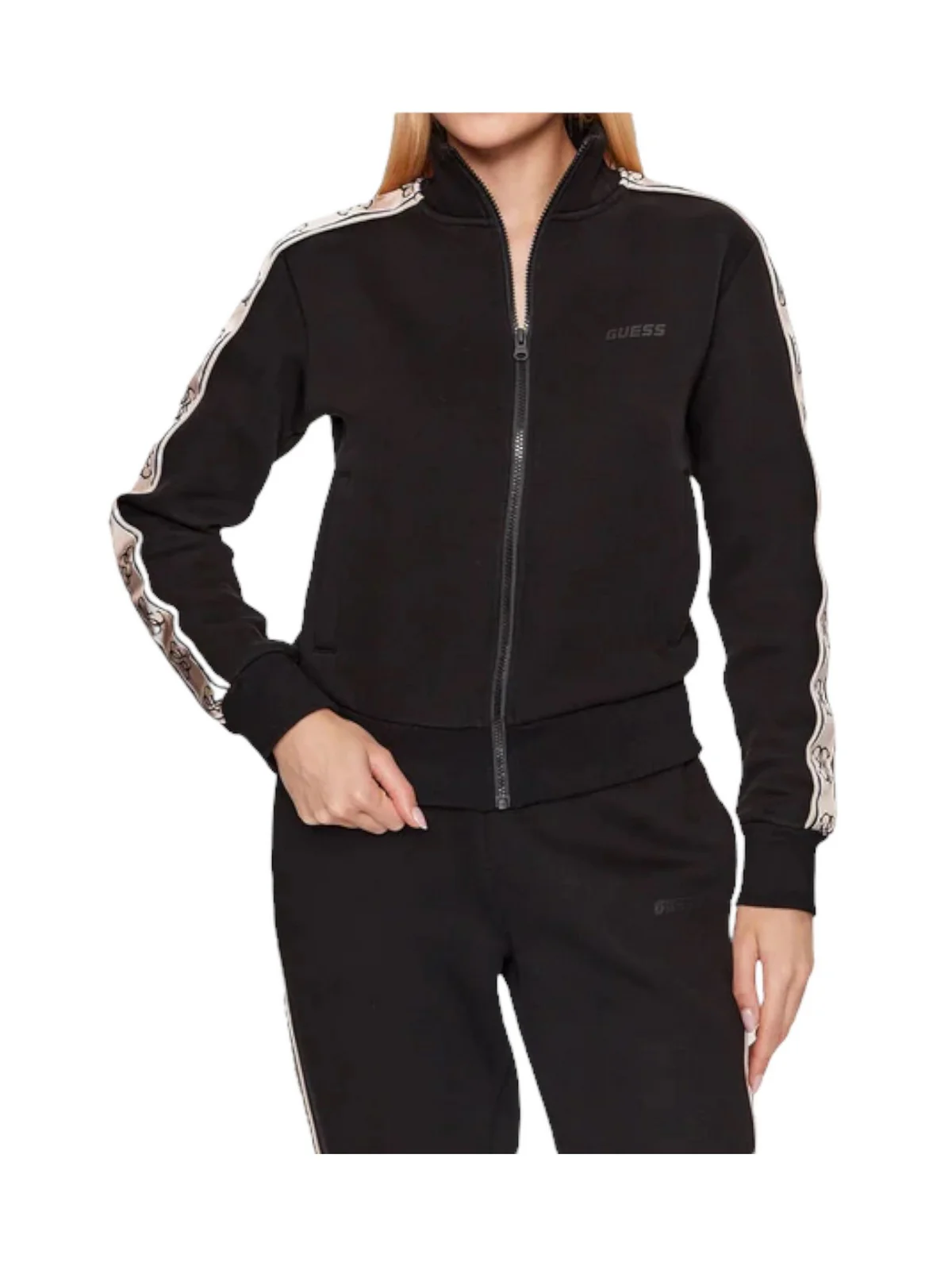 GUESS SPORT Felpa Donna  V2YQ16 KB3P2 JBLK Jet Black A996 - Image 2