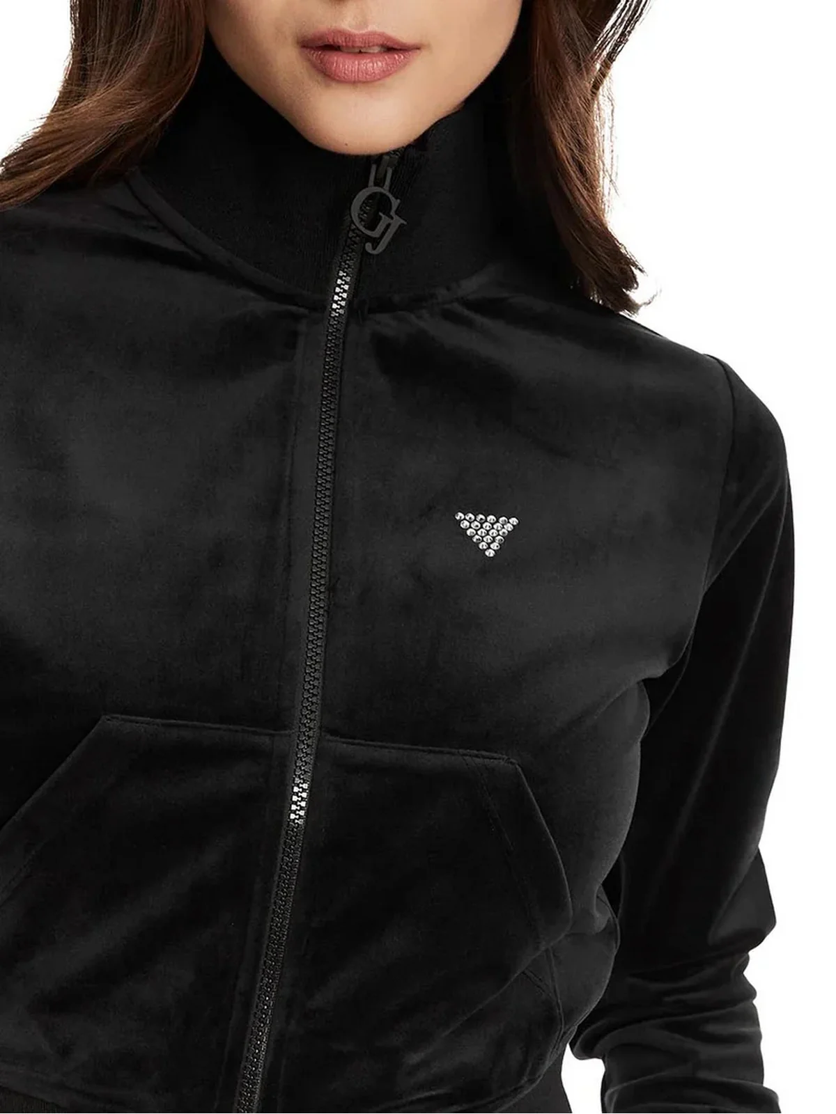 GUESS SPORT Felpa Donna  V3BQ22 K0232 JBLK Jet Black A996 - Image 2