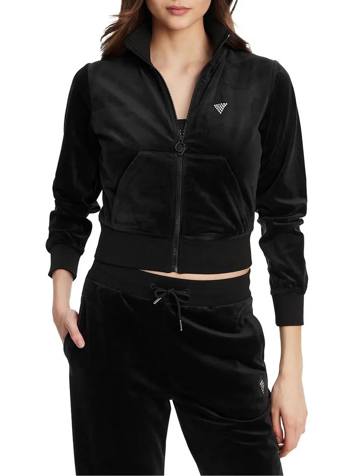 GUESS SPORT Felpa Donna  V3BQ22 K0232 JBLK Jet Black A996 - Image 4