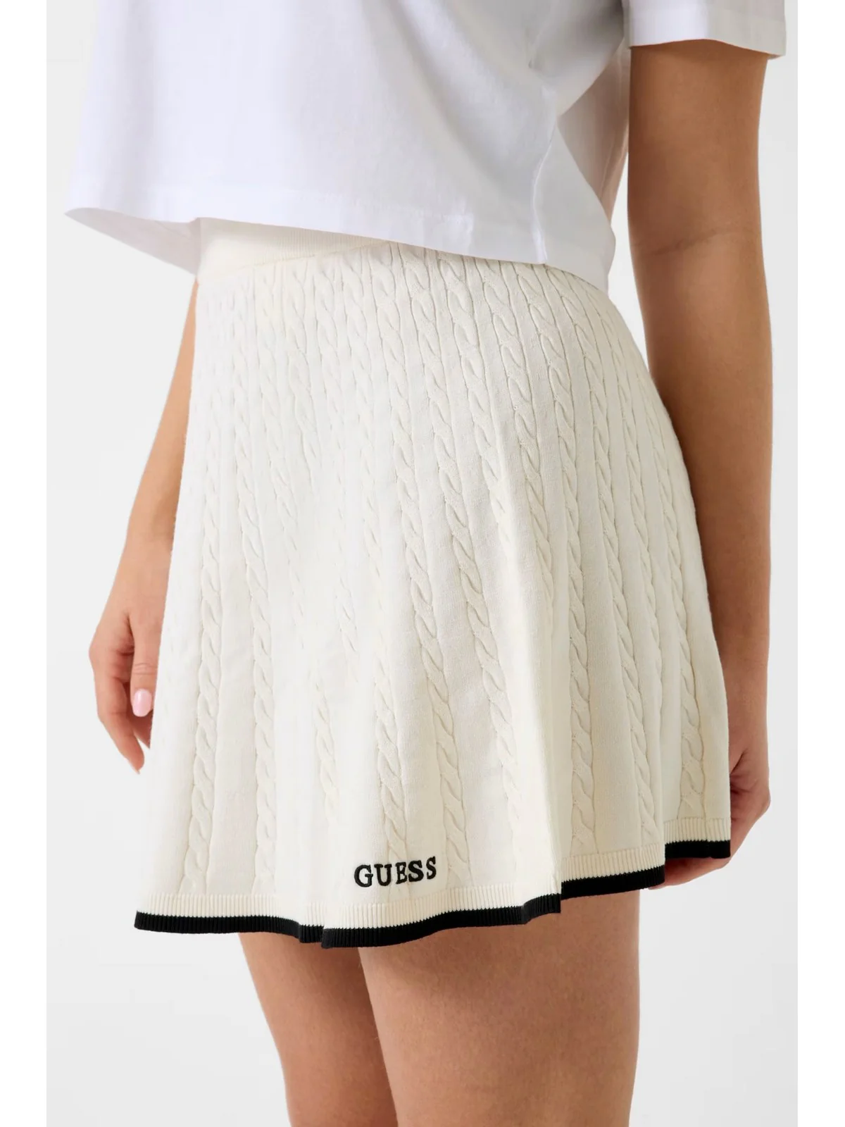 GUESS SPORT Gonna Donna SHARI SKIRT SWTR V6RD07 Z4652 G1O6 DOVE WHITE - Image 5