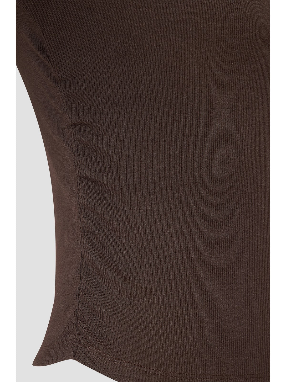 GUESS SPORT Maglia Donna NAT RIB LS TOP V6RP08 KD932 A10K COFFEE ROAST - Image 3