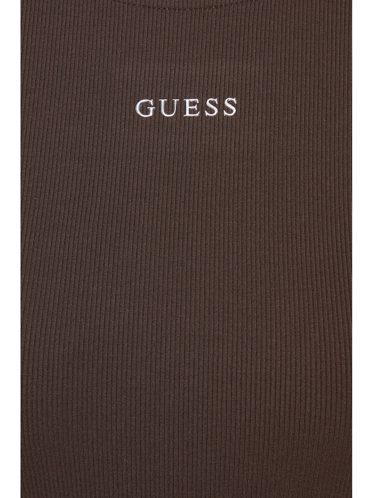 GUESS SPORT Maglia Donna NAT RIB LS TOP V6RP08 KD932 A10K COFFEE ROAST - Image 4