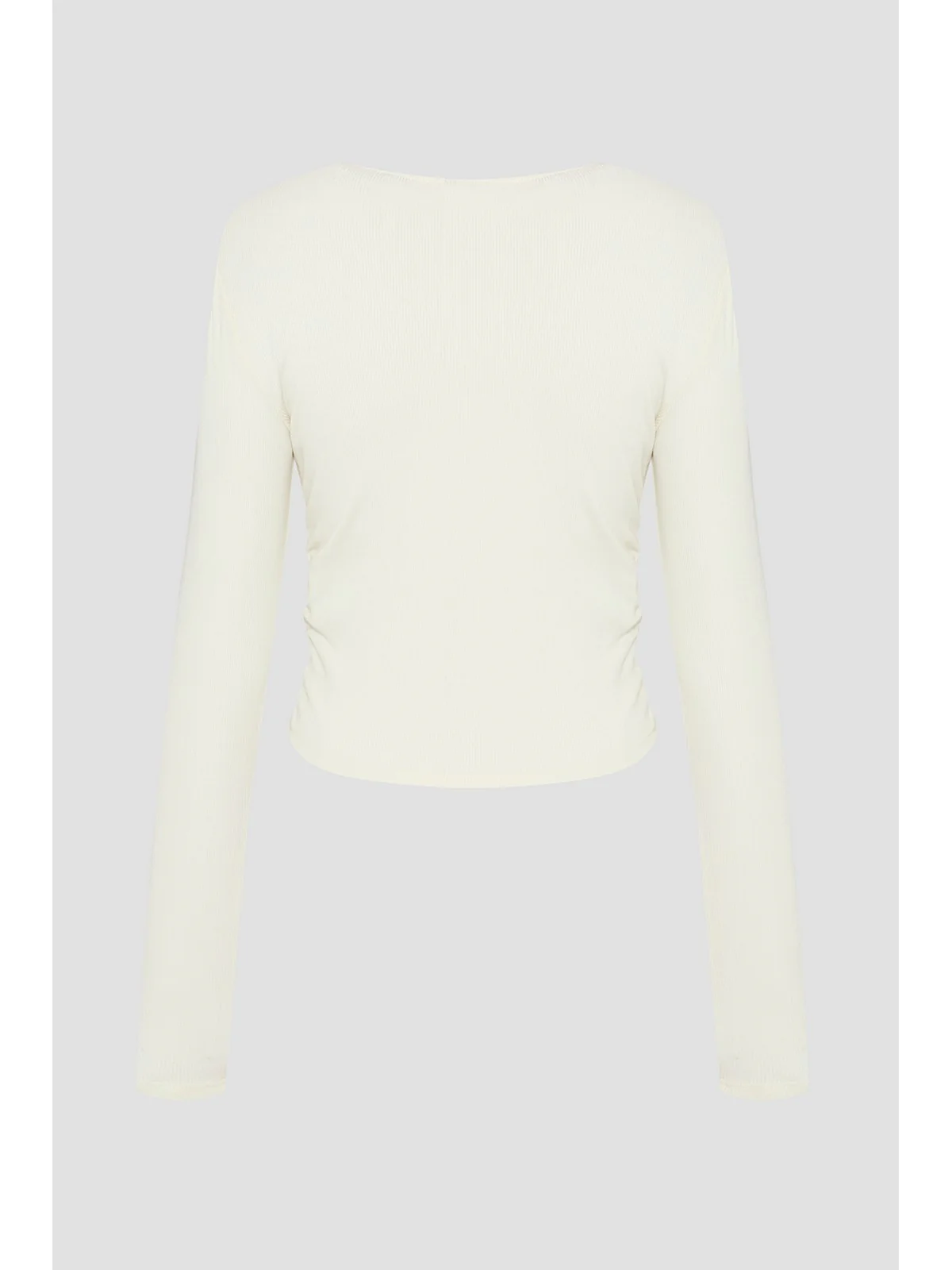 GUESS SPORT Maglia Donna NAT RIB LS TOP V6RP08 KD932 G027 WHITE GLAM - Image 2