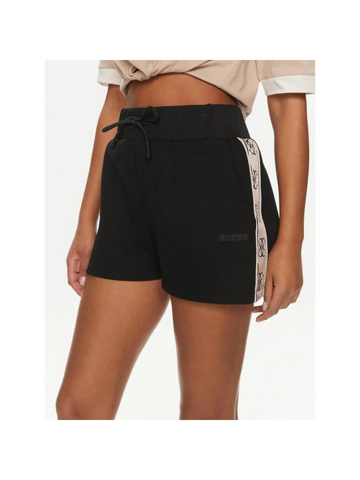 GUESS SPORT Pantaloncino Donna BRITNEY SHORT V3GD13 KB3P2 JBLK Nero - Image 3