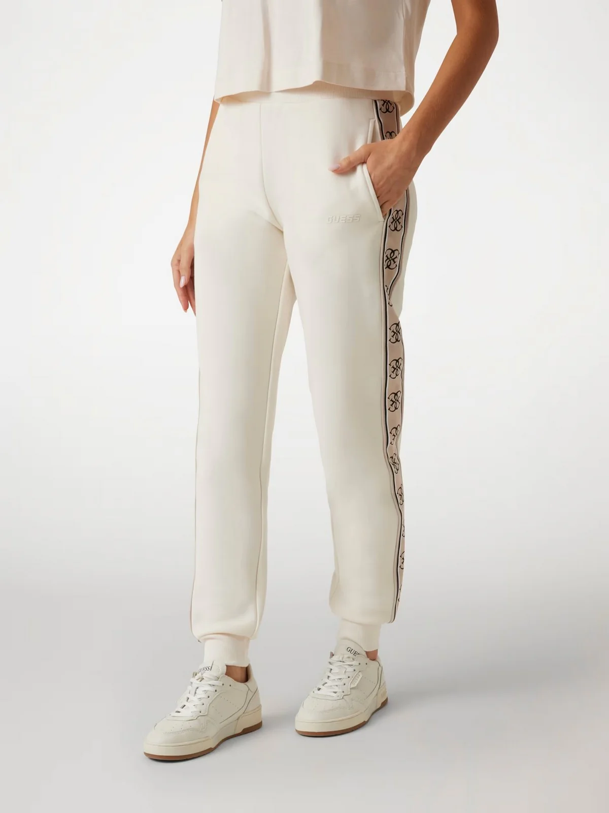 GUESS SPORT Pantalone Donna BRITNEY JOGGER V2YB15 KB3P2 G6K5 Beige - Image 2
