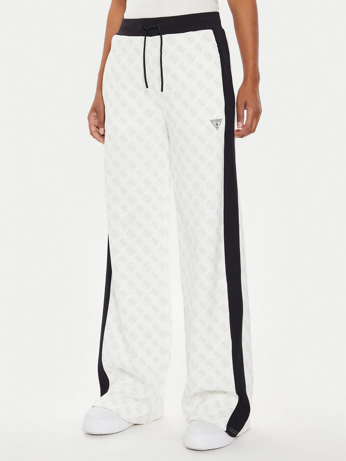 GUESS SPORT Pantalone Donna ELA 4G STRAIGHT LONG PANTS V4YB03 KB212 P1HA Beige - Image 2