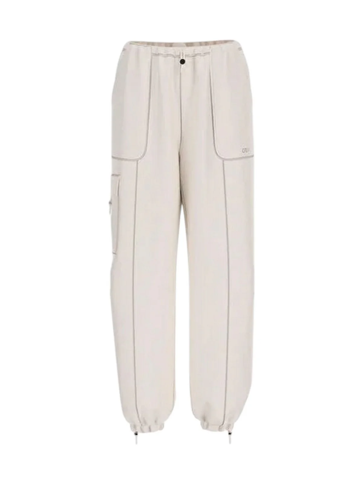 GUESS SPORT Pantalone Donna NAT CARGO PANTS V6RB16 WL232 G027 WHITE GLAM