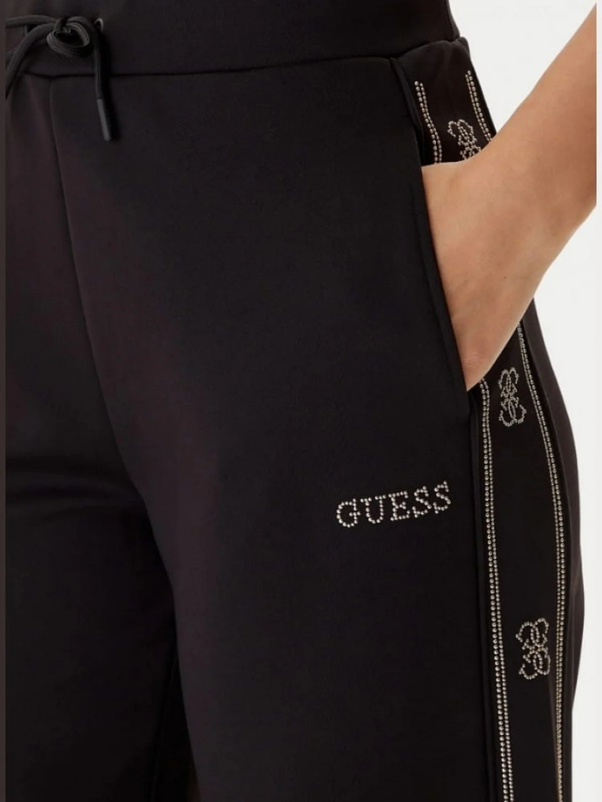 GUESS SPORT Pantalone Donna V5BB12 KCX22 JBLK Jet Black A996 - Image 2