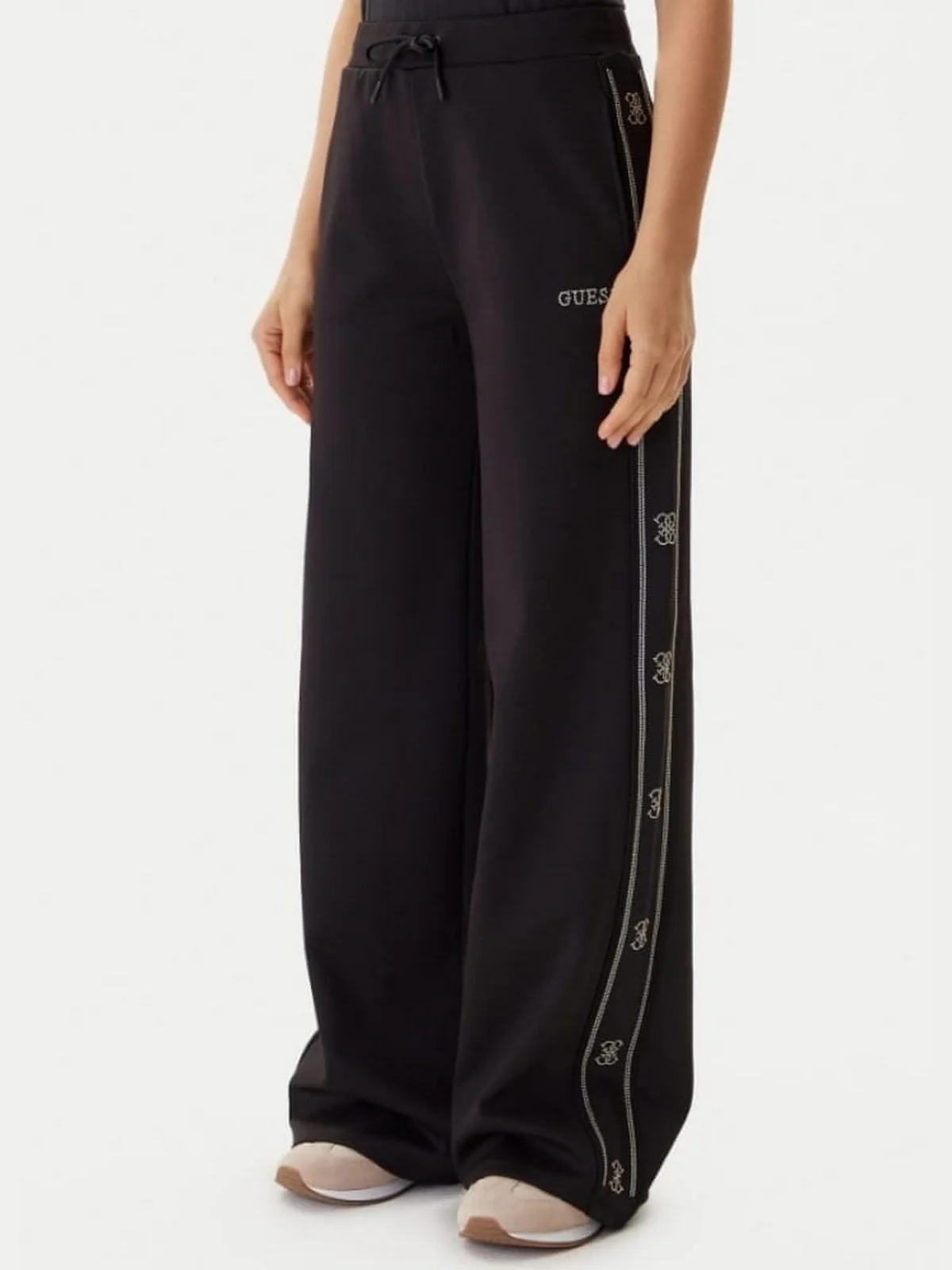GUESS SPORT Pantalone Donna V5BB12 KCX22 JBLK Jet Black A996 - Image 4