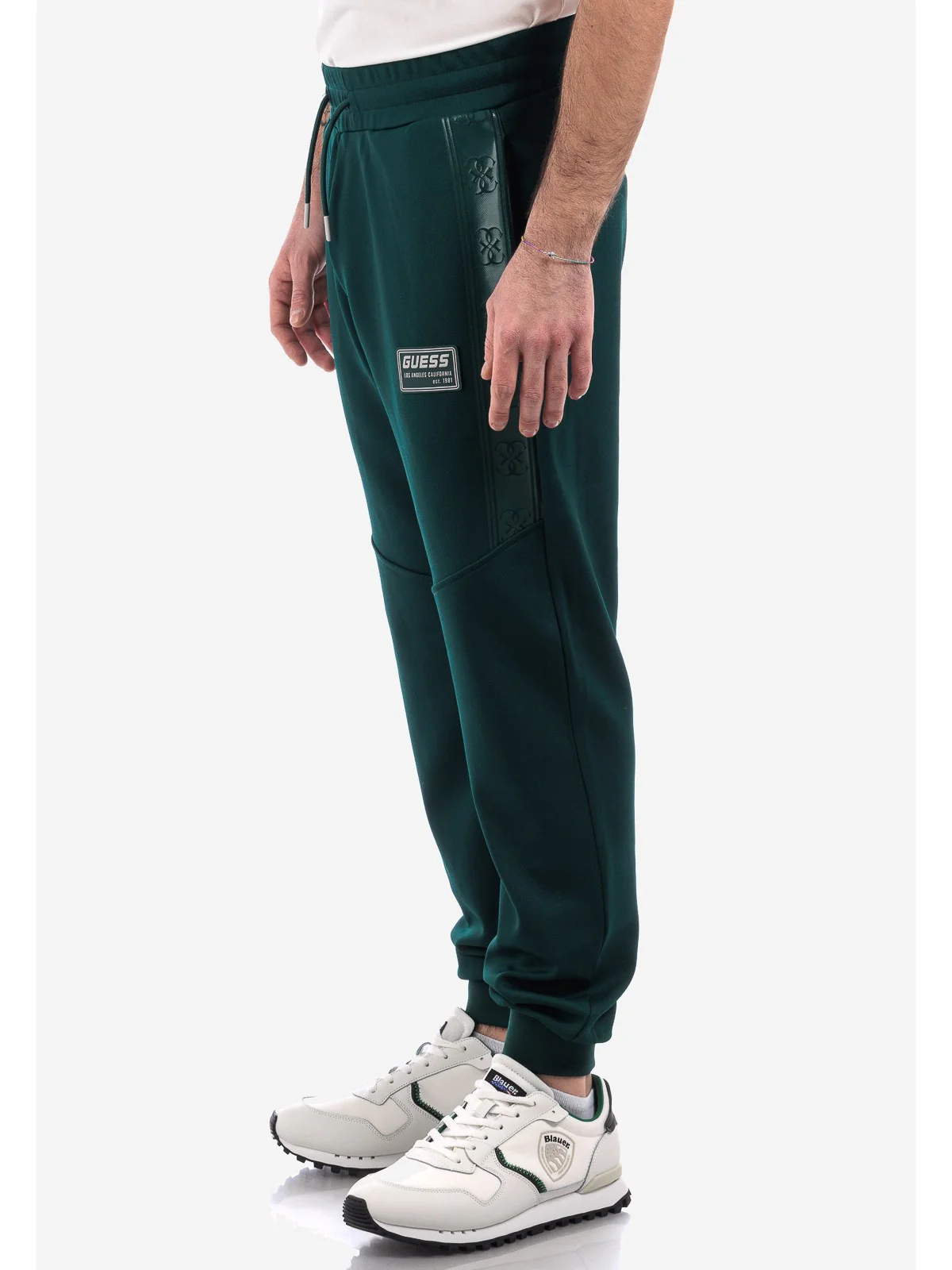 GUESS SPORT Pantalone Uomo GASTON CUFFED PANT Z4RB00 KBO62 G8J3 Verde - Image 3