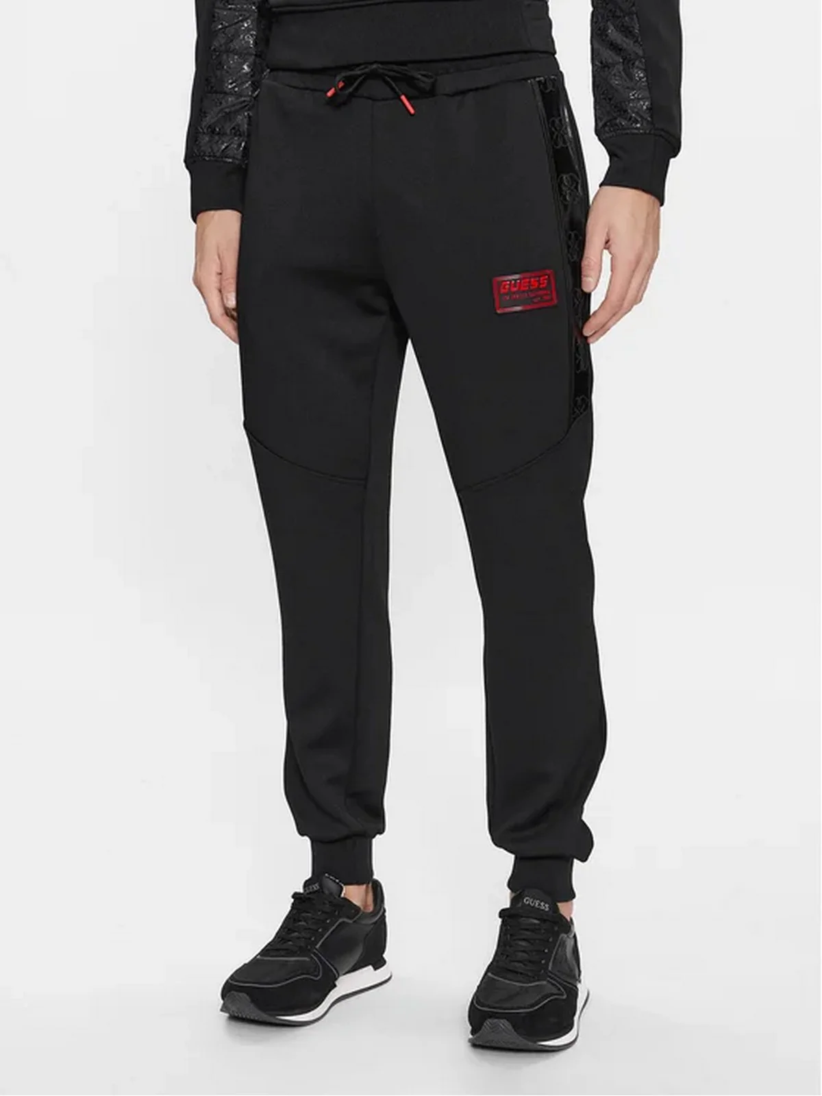 GUESS SPORT Pantalone Uomo GASTON CUFFED PANT Z4RB00 KBO62 JBLK Nero - Image 2