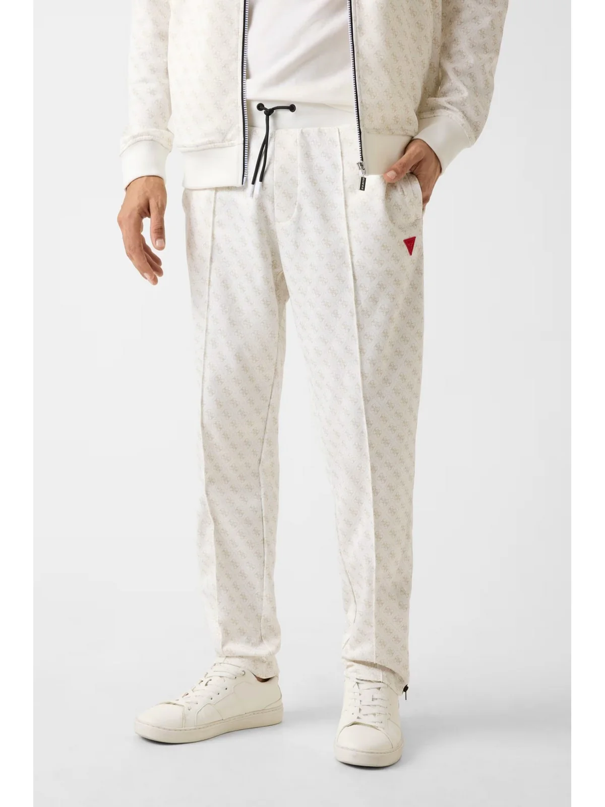 GUESS SPORT Pantalone Uomo KORBIN PANT Z2BB05 K7122 P05N 4G AOP PURE WHITE - Image 2