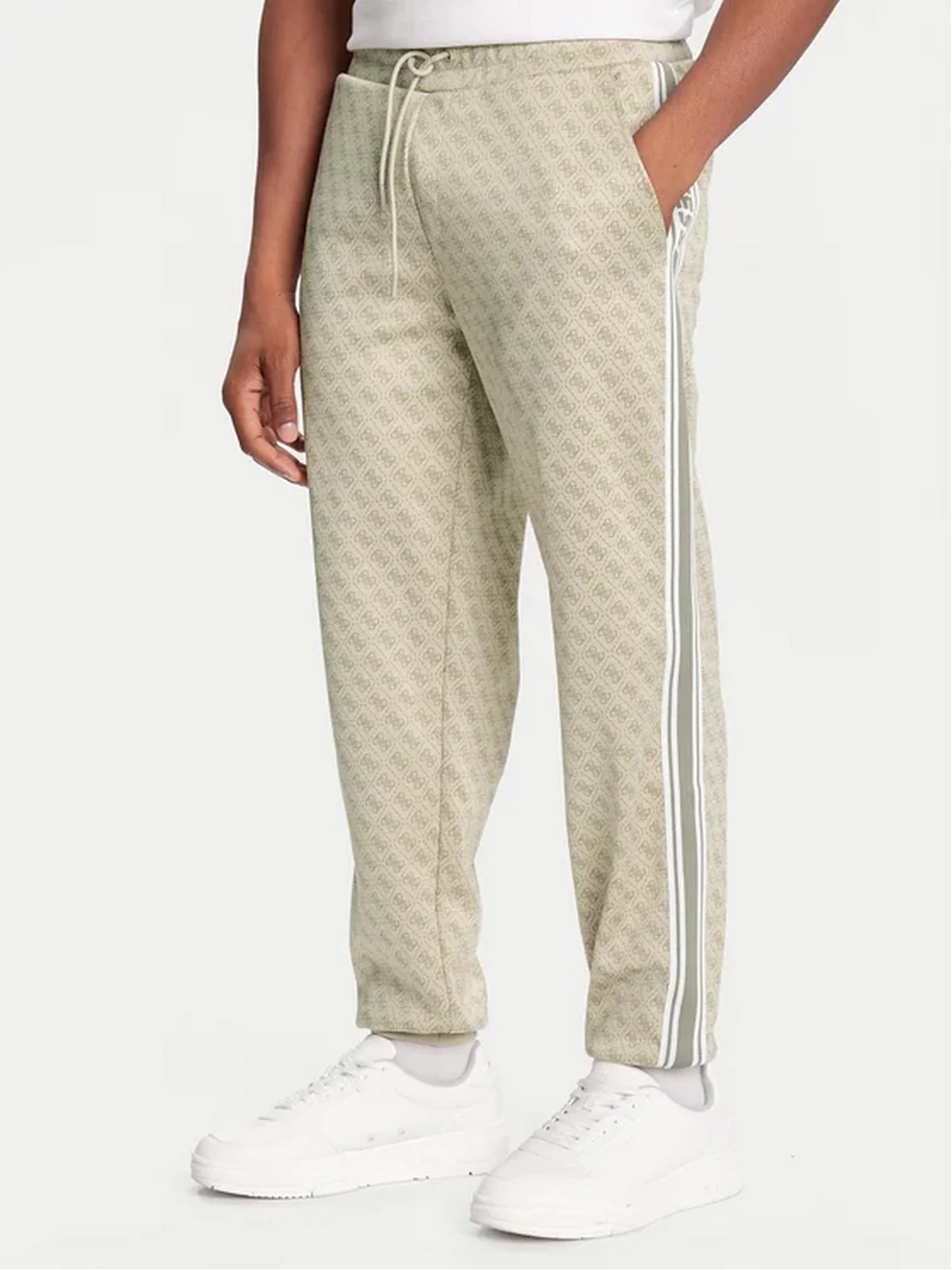 GUESS SPORT Pantalone Uomo PARIMO 4G CUFFED PANT Z5BB19 K2042 FJ9O 4G JACQUARD LIGHT MI - Image 5