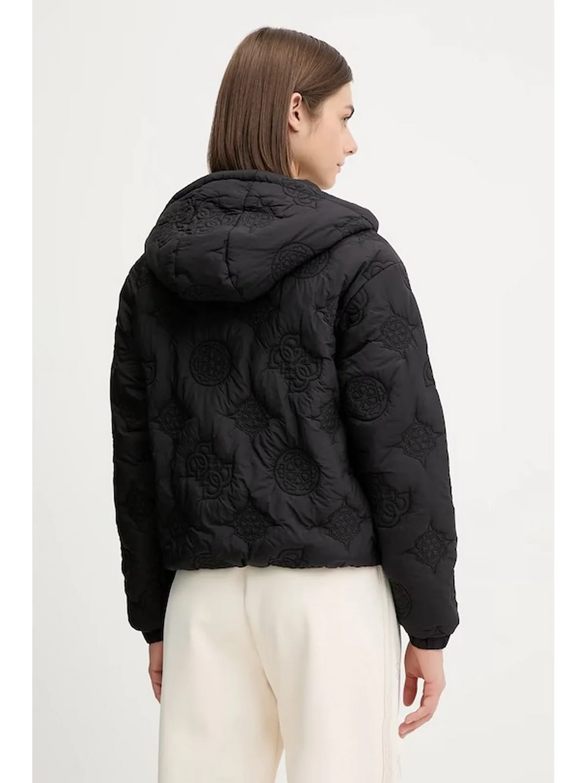 GUESS SPORT Piumino Donna  V5YL03 WHEB2 FJ87 PEONY QUILTED BLACK - Image 3