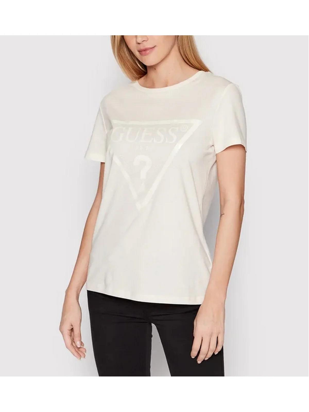 GUESS SPORT T-shirt Donna ADELE SS CN TEE V2YI07 K8HM0 G6K5 OCEAN SALT - Image 5