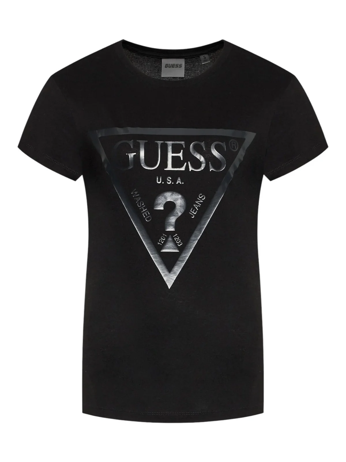 GUESS SPORT T-shirt Donna ADELE SS CN TEE V2YI07 K8HM0 JBLK Jet Black A996 - Image 4