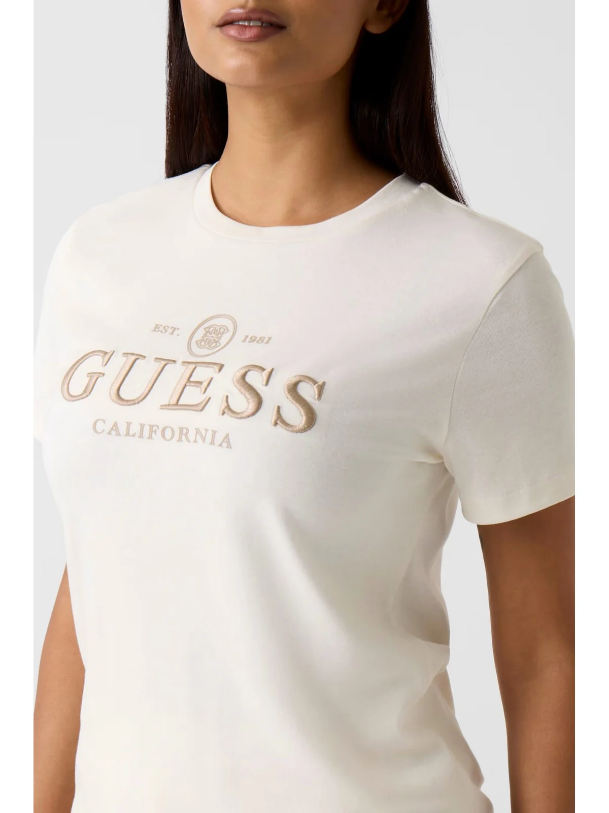 GUESS SPORT T-shirt Donna ARABELLA CN SS T-SHIRT V6RI06 KD741 G027 WHITE GLAM - Image 5