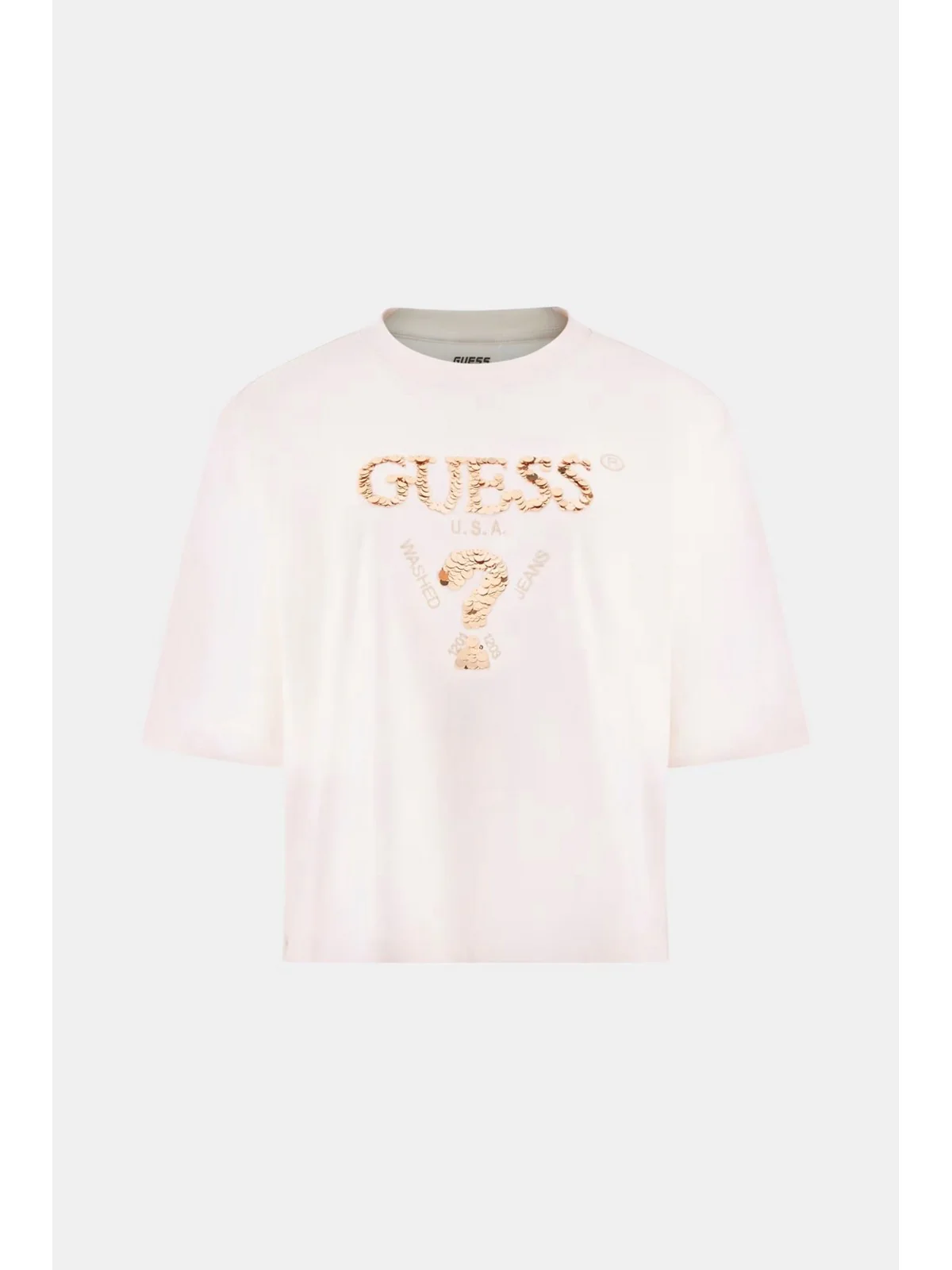 GUESS SPORT T-shirt Donna AURELIE BOXY TEE V4YI06 I3Z14 G6K5 OCEAN SALT - Image 6