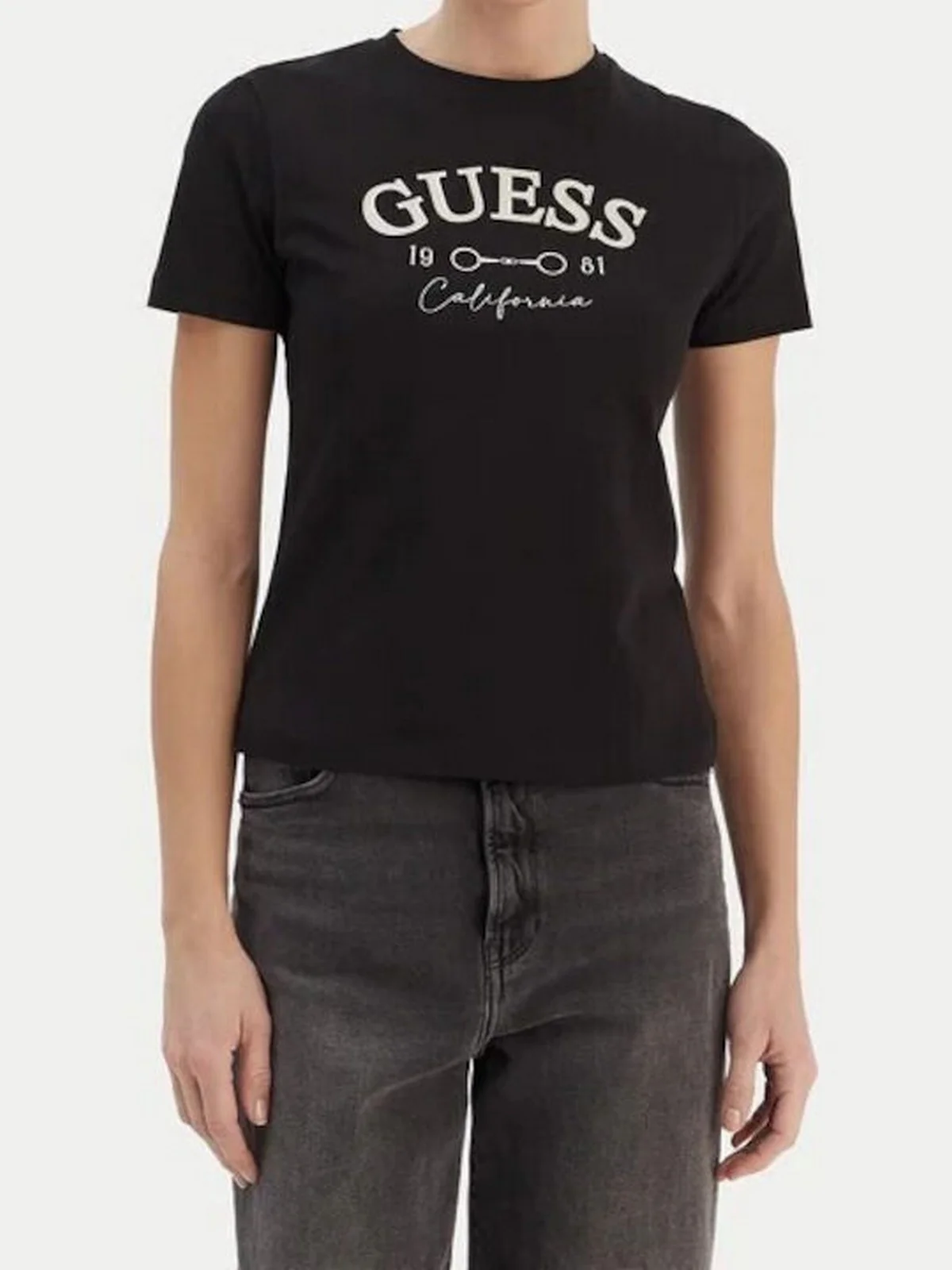 GUESS SPORT T-shirt Donna BEATRIZ CN SS T-SHIRT V6RI02 J1314 JBLK Jet Black A996 - Image 2