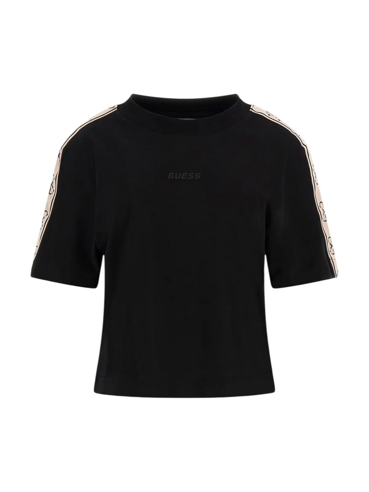GUESS SPORT T-shirt Donna BRITNEY CROP TEE V3RI08 I3Z14 JBLK Jet Black A996 - Image 5