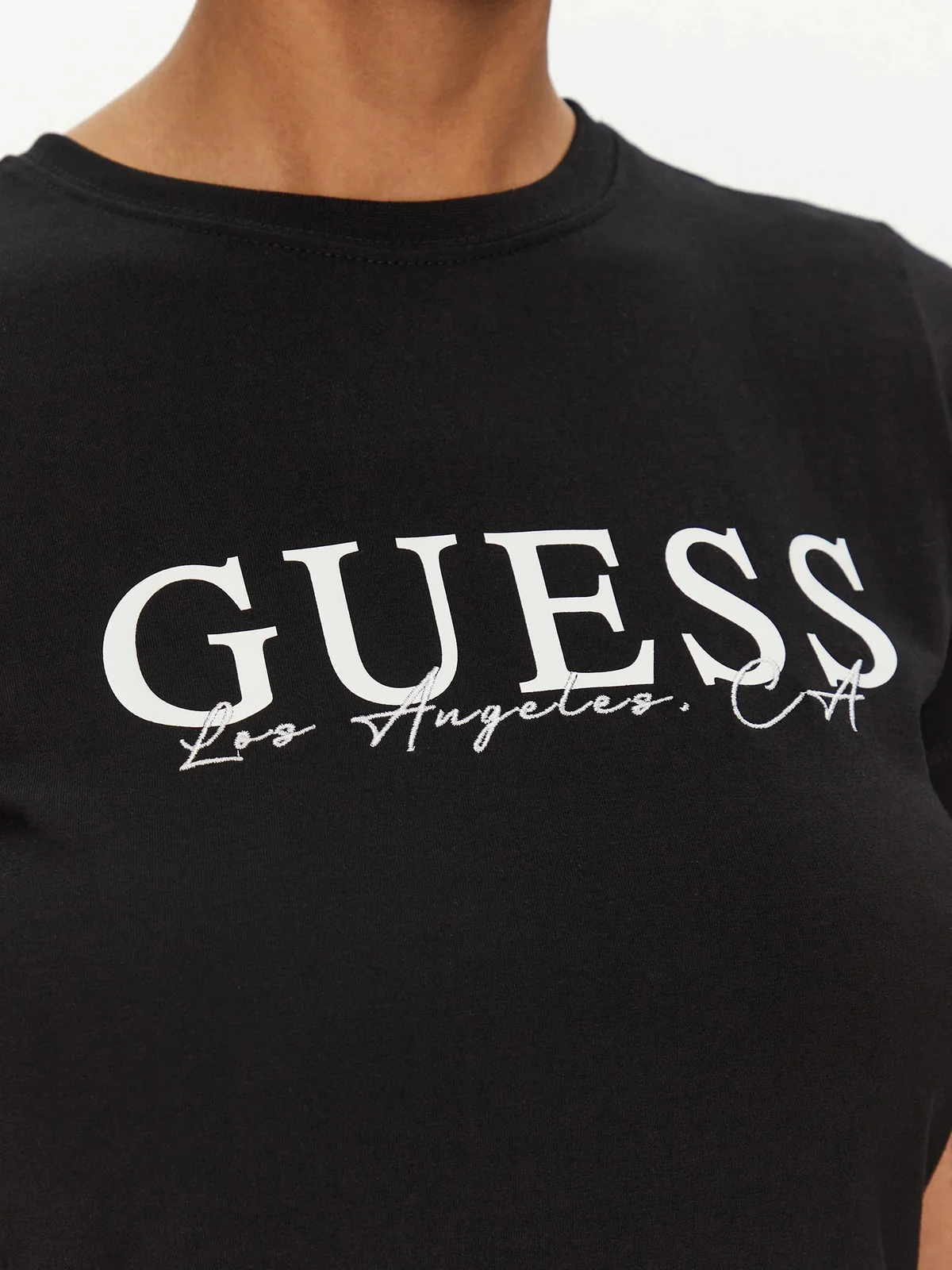 GUESS SPORT T-shirt Donna KAMELIE CN T-SHIRT V5GI15 J1314 JBLK Nero - Image 5