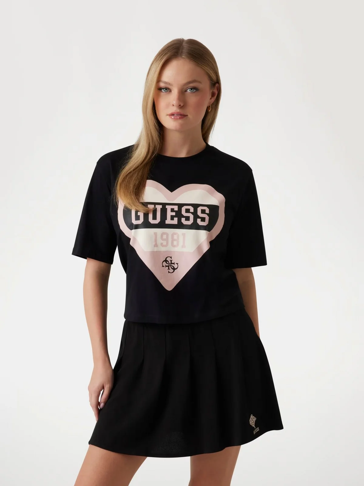 GUESS SPORT T-shirt Donna MONICA BOXY T-SHIRT V5RI01 I3Z14 JBLK Nero - Image 2