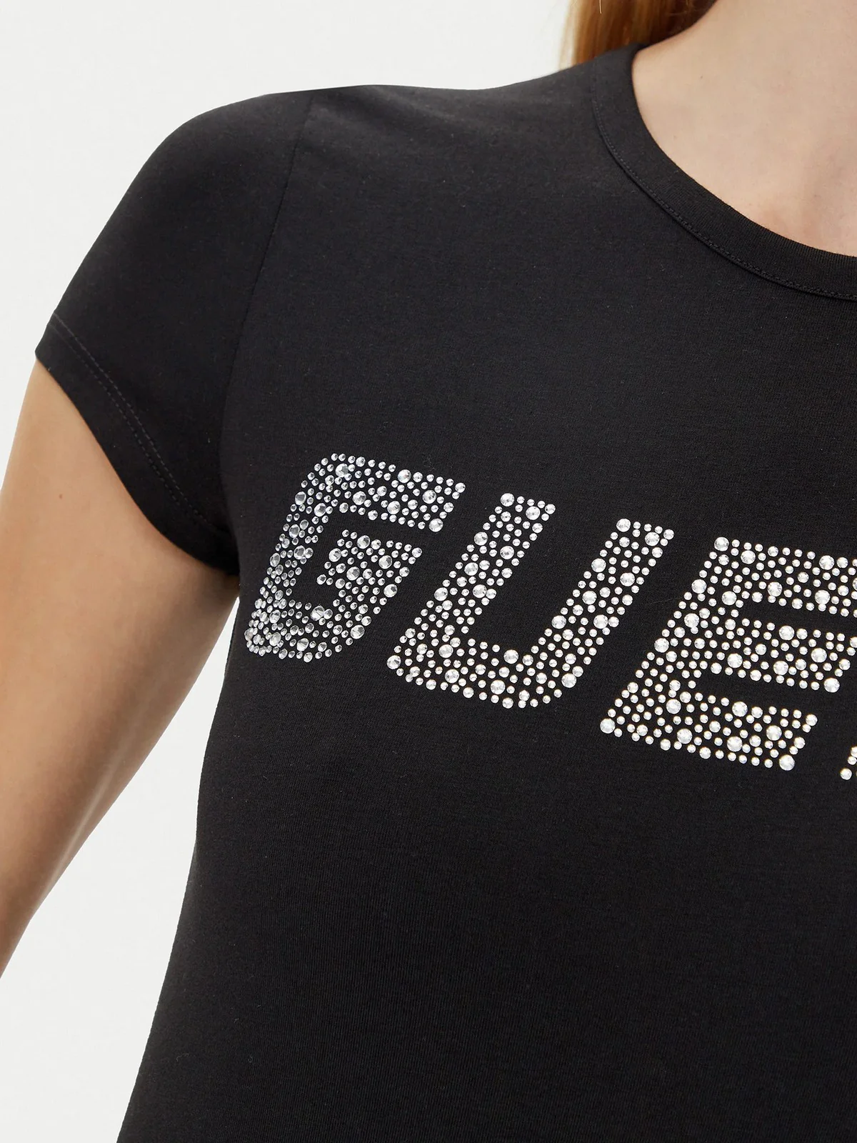GUESS SPORT T-shirt Donna NEW KIARA SS T-SHIRT V5GI20 J1314 JBLK Nero - Image 4
