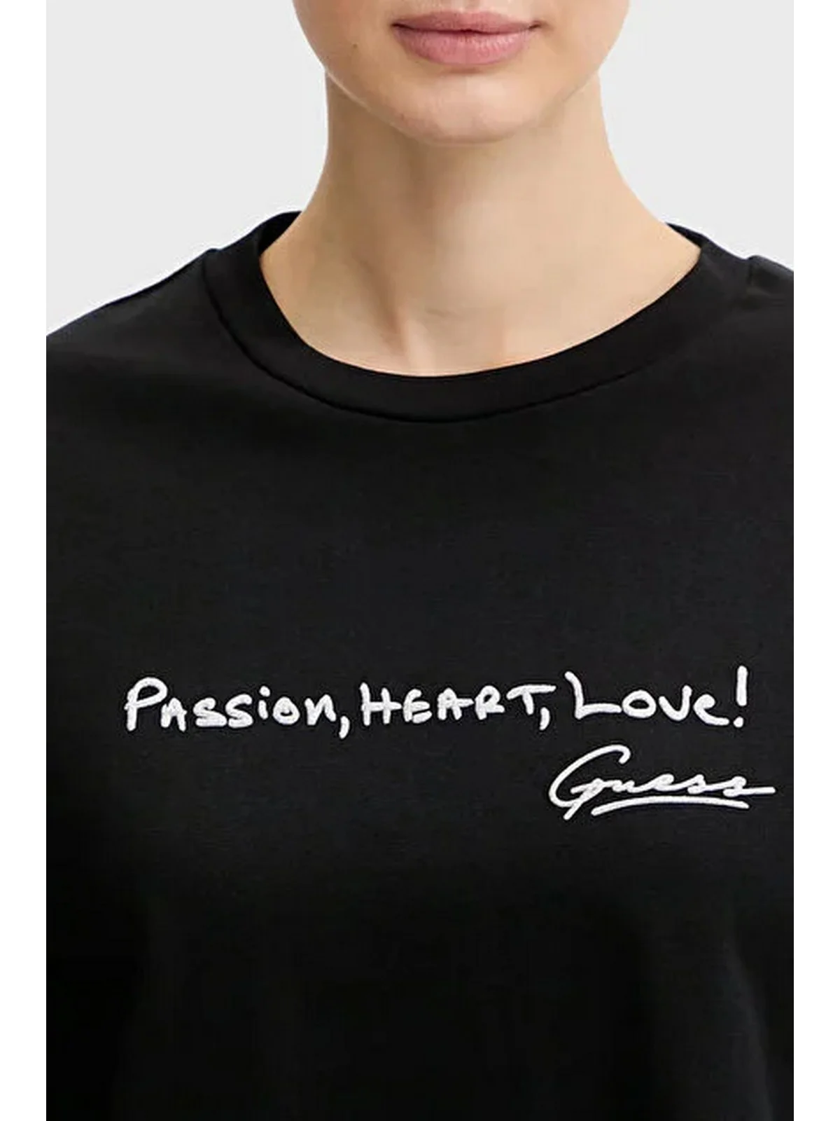 GUESS SPORT T-shirt Donna SOPHIE CN SS T-SHIRT V6RI09 I3Z14 JBLK Jet Black A996 - Image 4