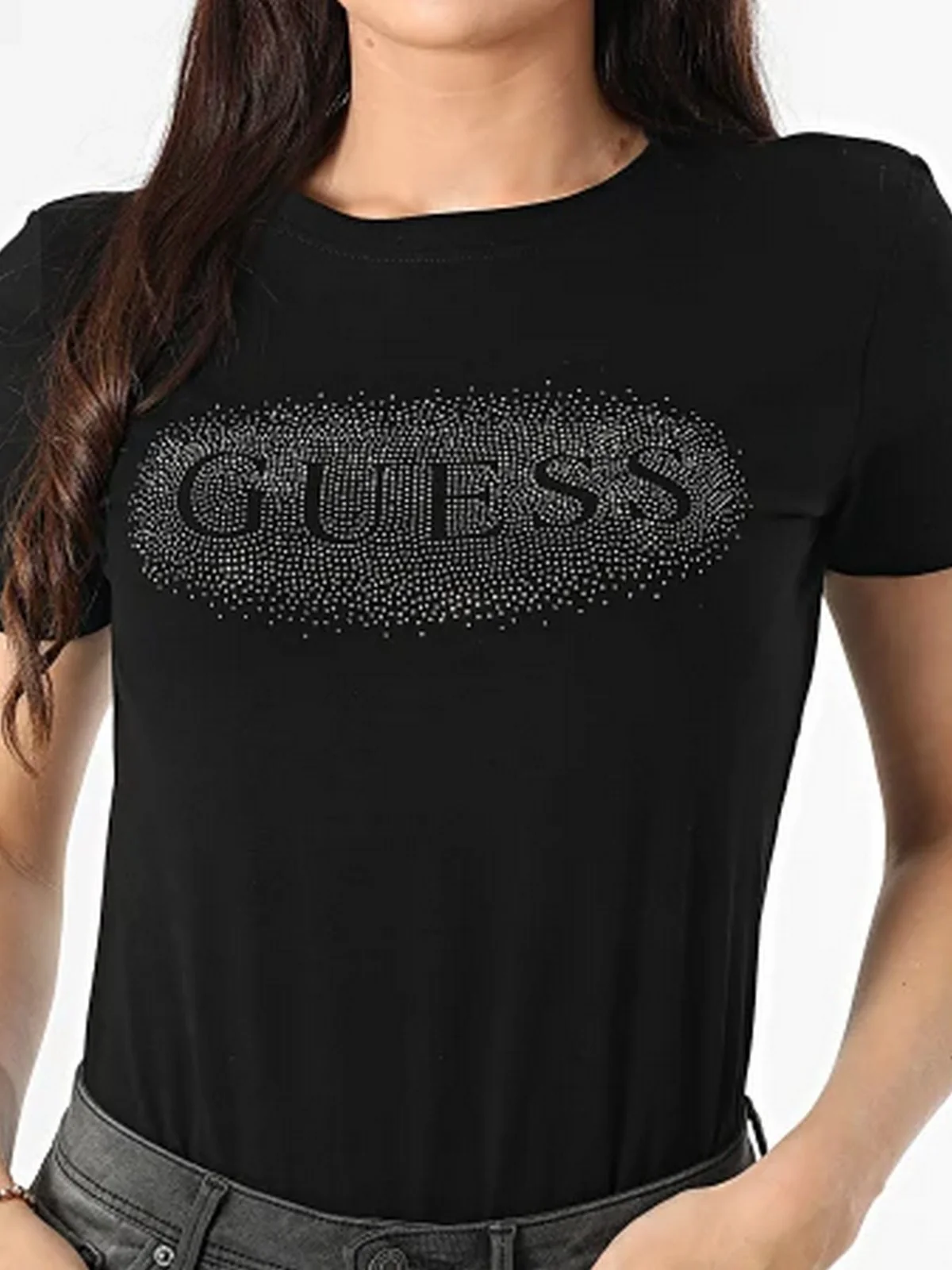 GUESS SPORT T-shirt Donna  V5YI08 J1314 JBLK Jet Black A996 - Image 3