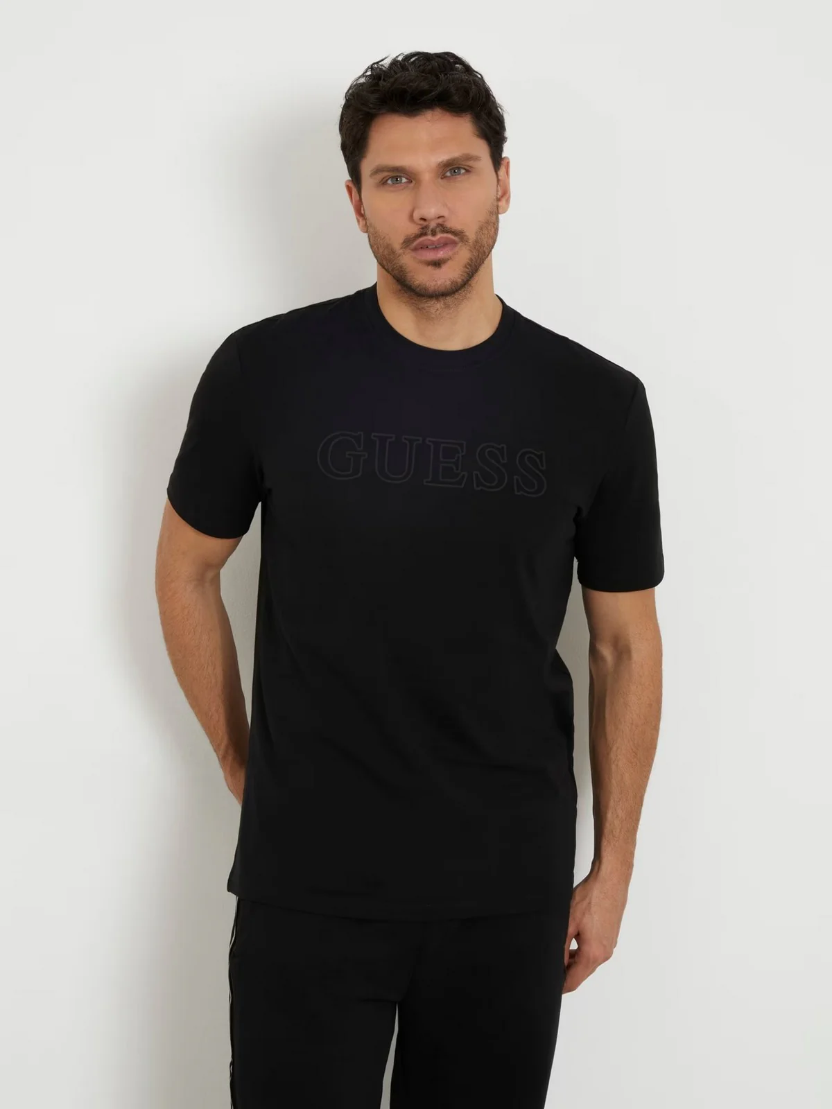 GUESS SPORT T-shirt Uomo SS ALPHY T-SHIRT Z2YI11 J1314 JBLK Nero - Image 2