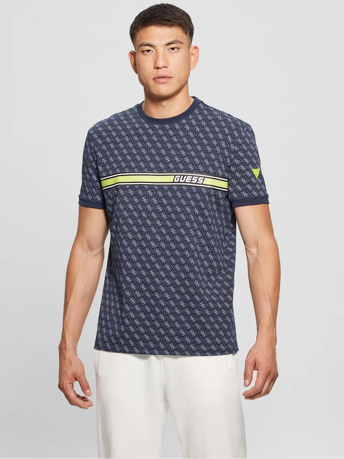 GUESS SPORT T-Shirt e Polo Uomo  Z2BI09 J1314 P7IU 4G AOP SILK BLUE - Image 2